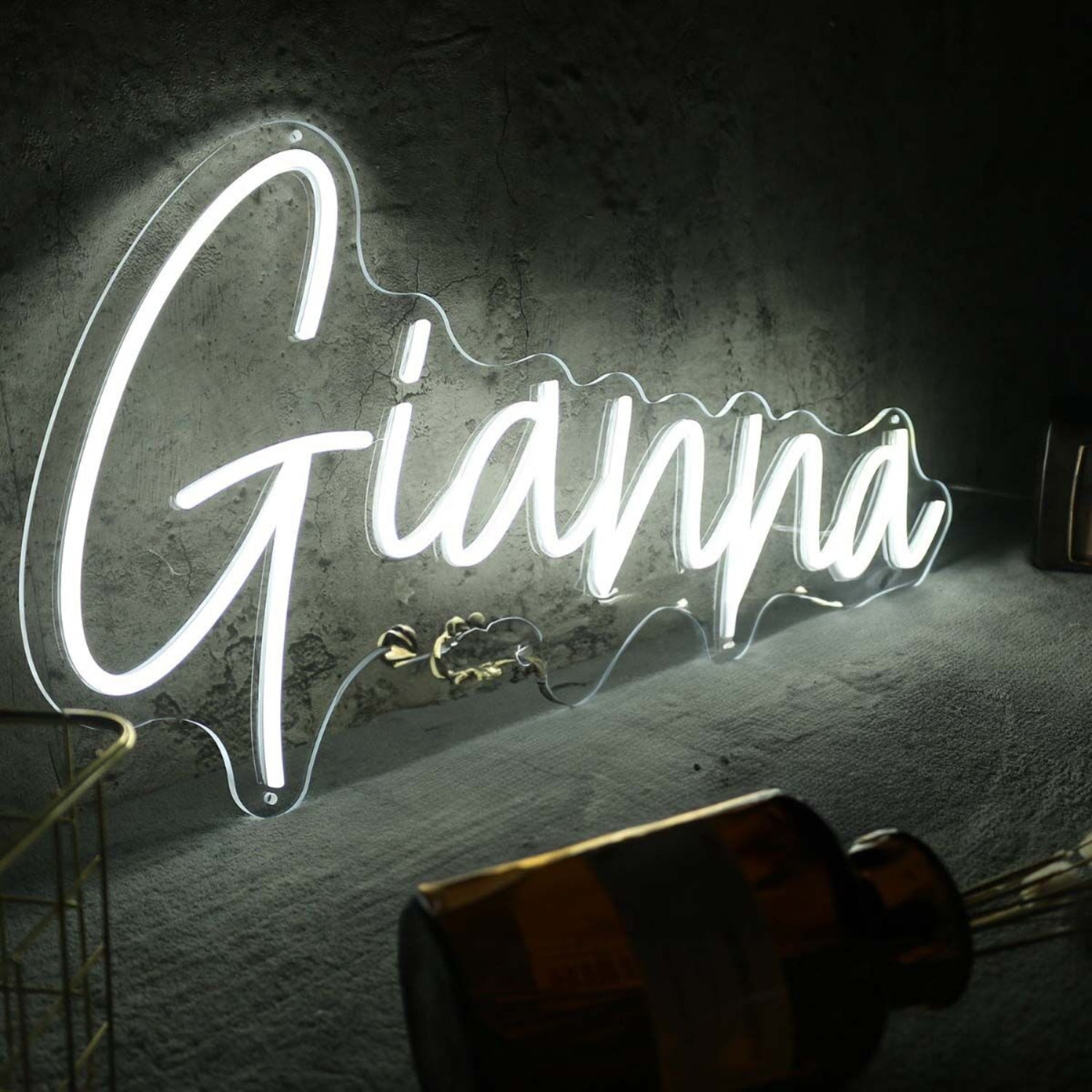 Gianna White Led Neon Sign For Personalized Decor | Shineneon