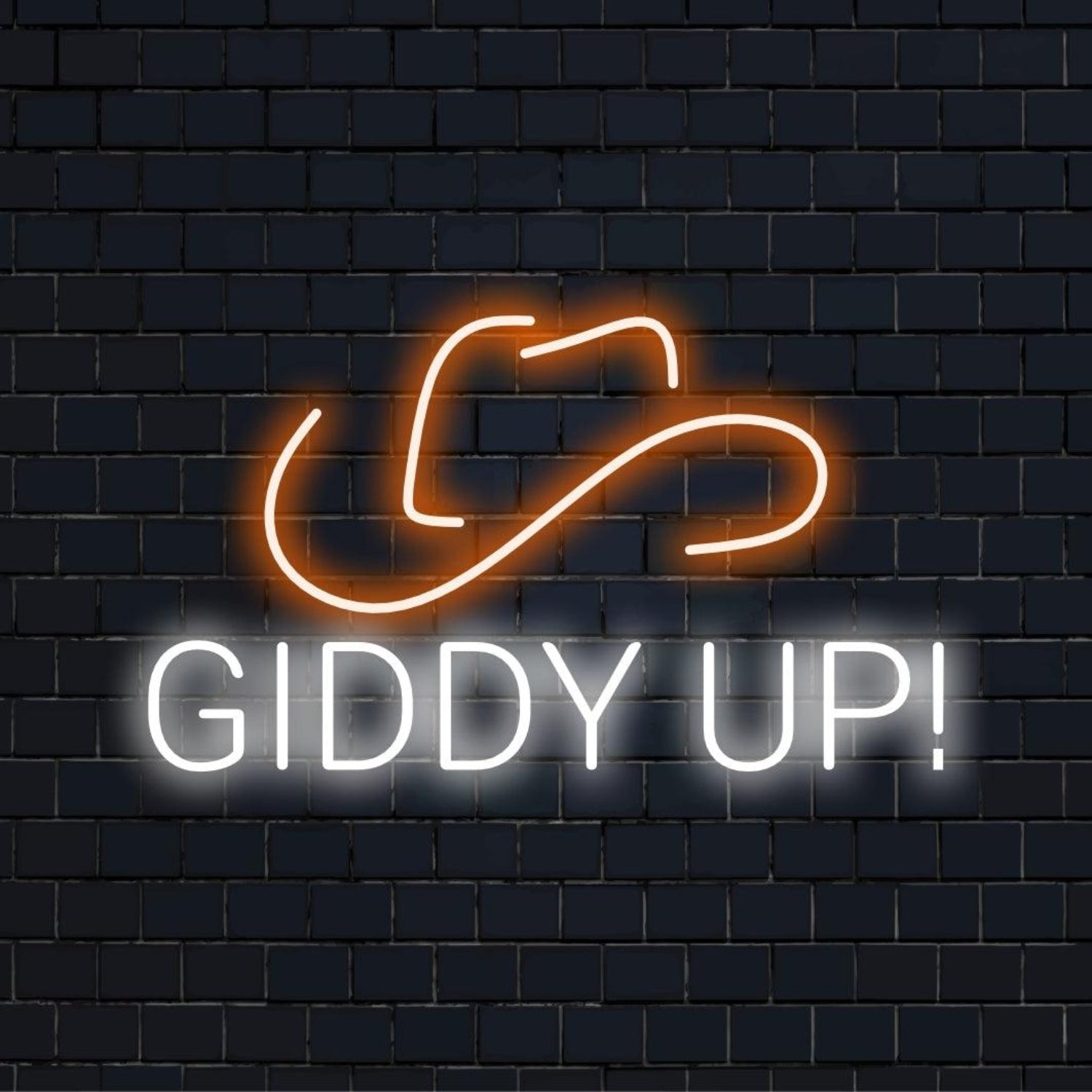 Giddy Up Cowboy Hat Spicy Chili Led Neon Sign For Restaurants Bars - Shineneon
