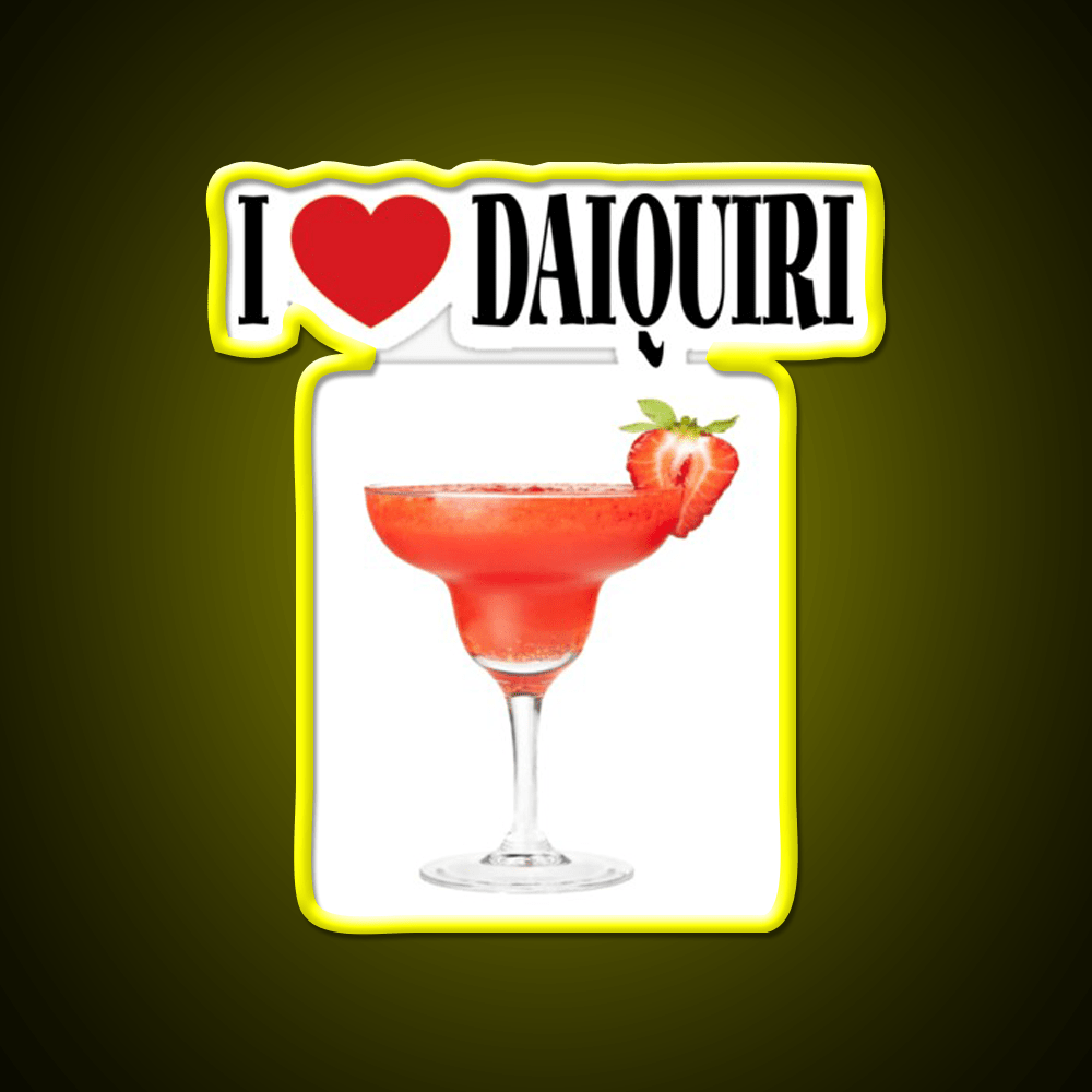 Gift For Those Who Loves Daiquiri Cocktail Bar Decor Led Neon Sign Rgb Color - Shineneon