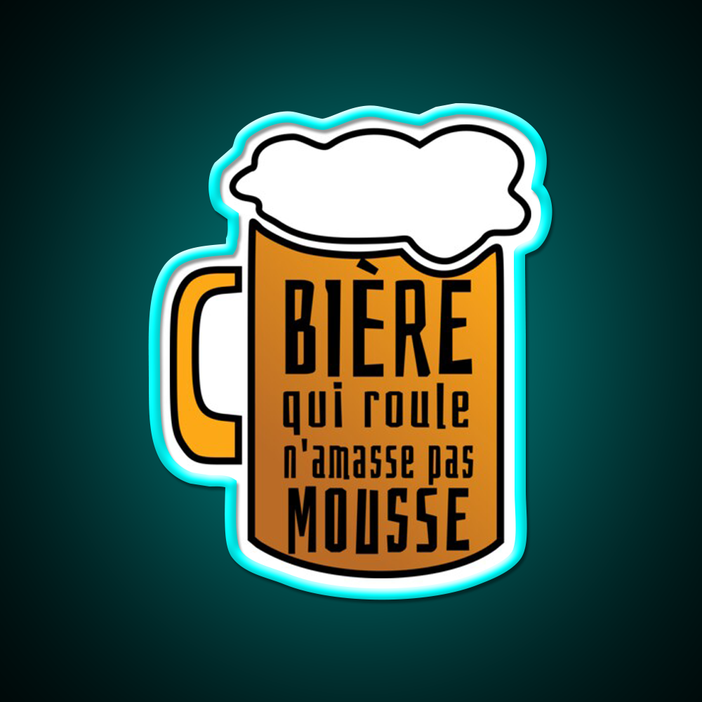 Gift Humor Man Beer Aperitif Man Cave Bar Led Neon Sign Rgb Color - Size and dimension reference