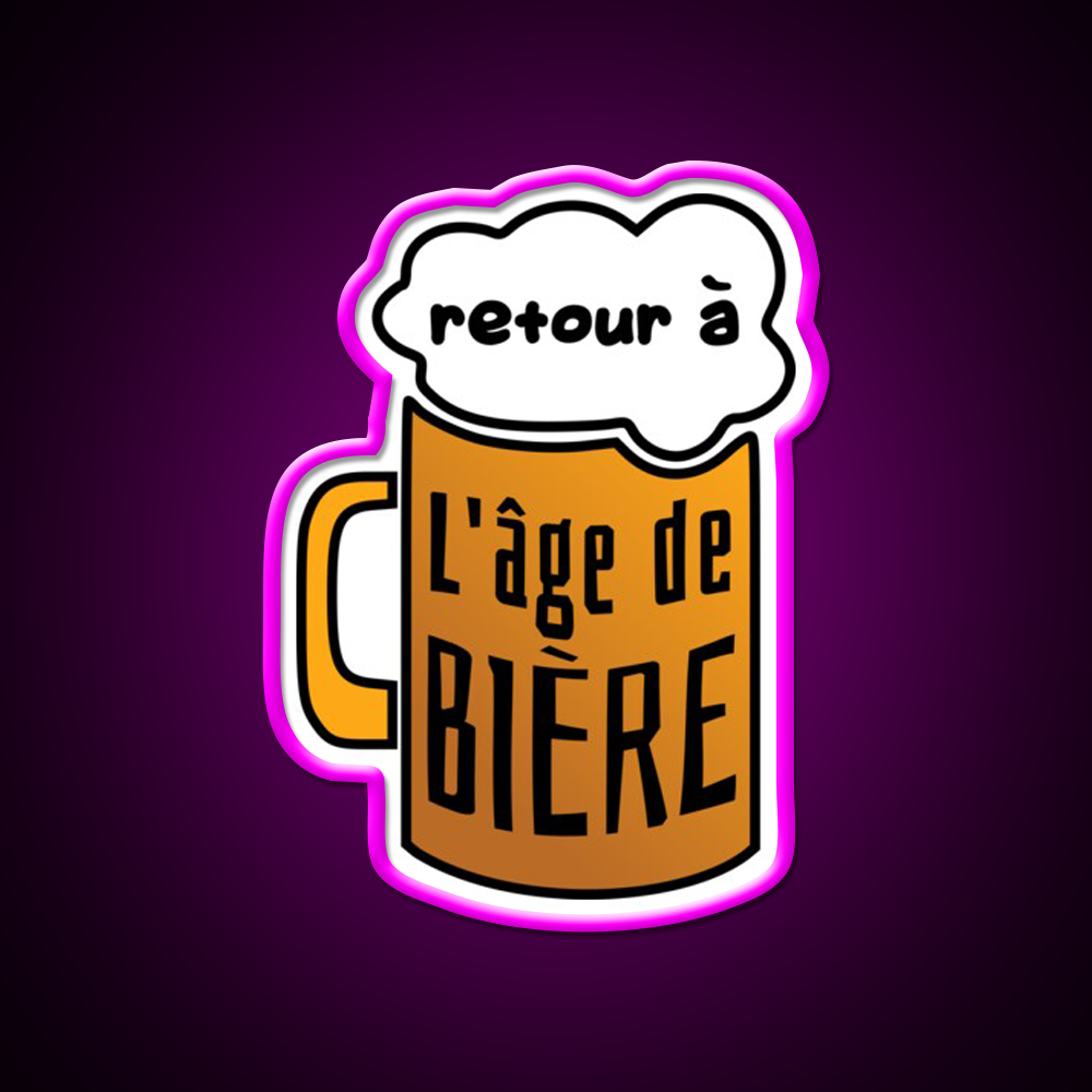 Gift Humor Man Beer Aperitif Man Cave Bar Led Neon Sign Bar Wall Art Rgb Color - Neon sign mounted on wall in room