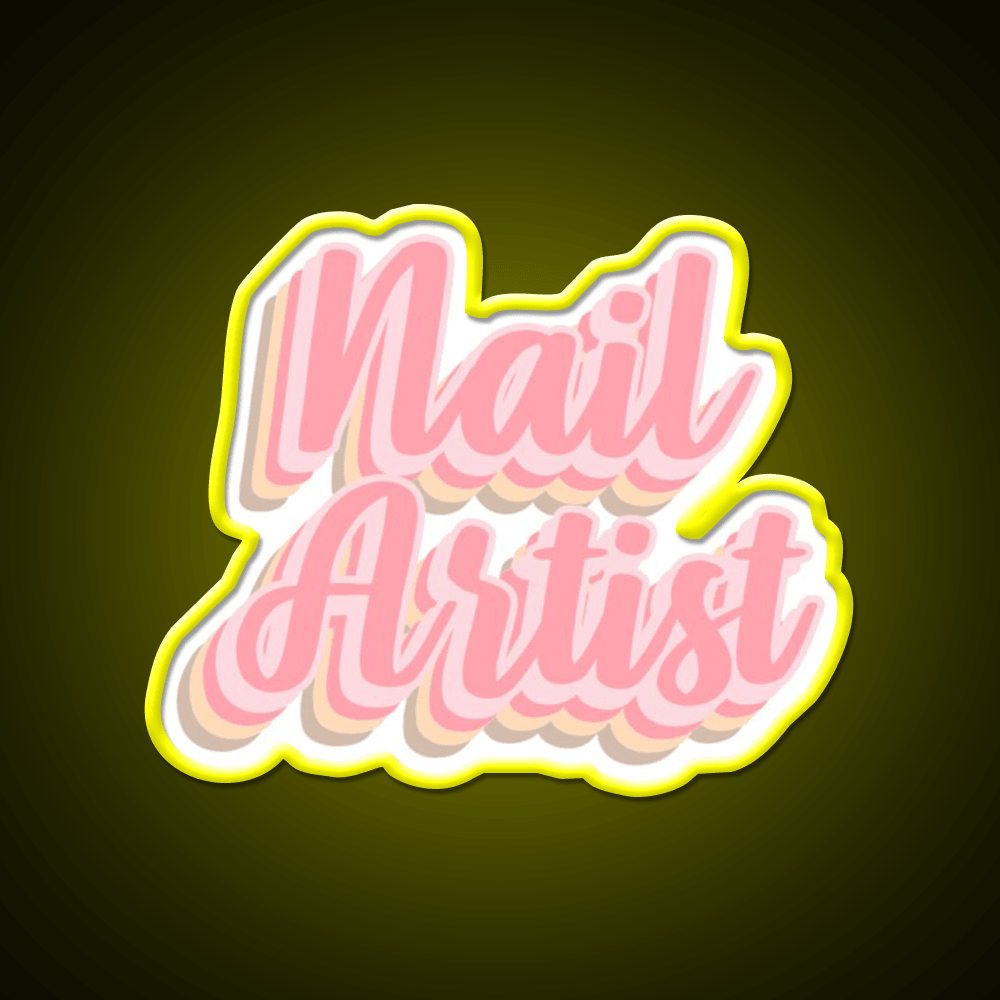 Gift Idea For Nail Artist Nail Salon Led Neon Sign Rgb Color - Shineneon