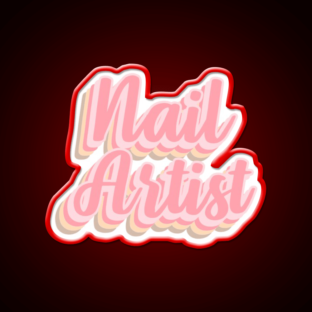 Gift Idea For Nail Artist Nail Salon Led Neon Sign Rgb Color - Shineneon