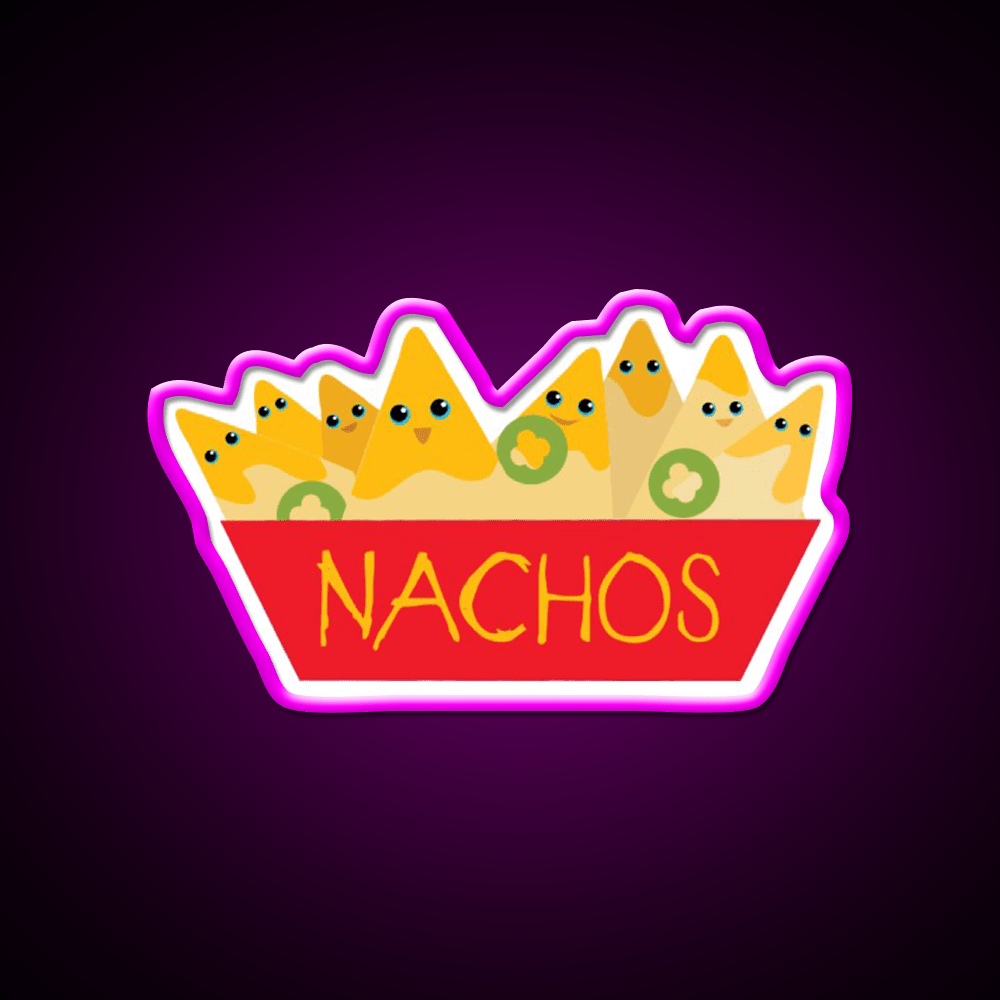 Gimme More Nachos Snack Food Led Neon Sign Rgb Color - Shineneon