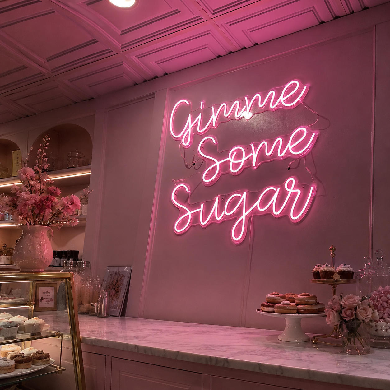 Gimme Some Sugar LED Neon Sign - 02 High-Converting Product Image