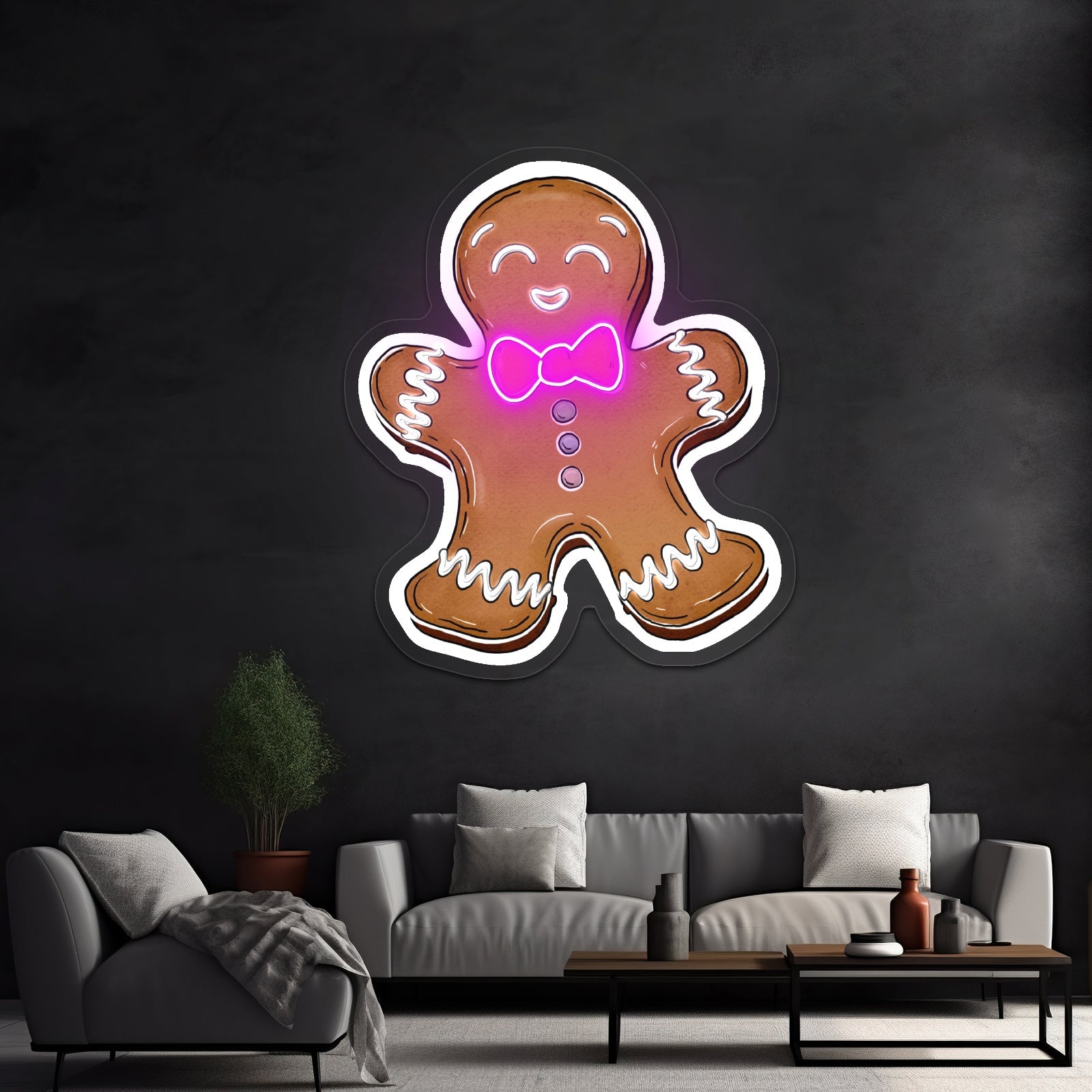Gingerbread Cookie Cool Led Signs For Restaurant - Shineneon