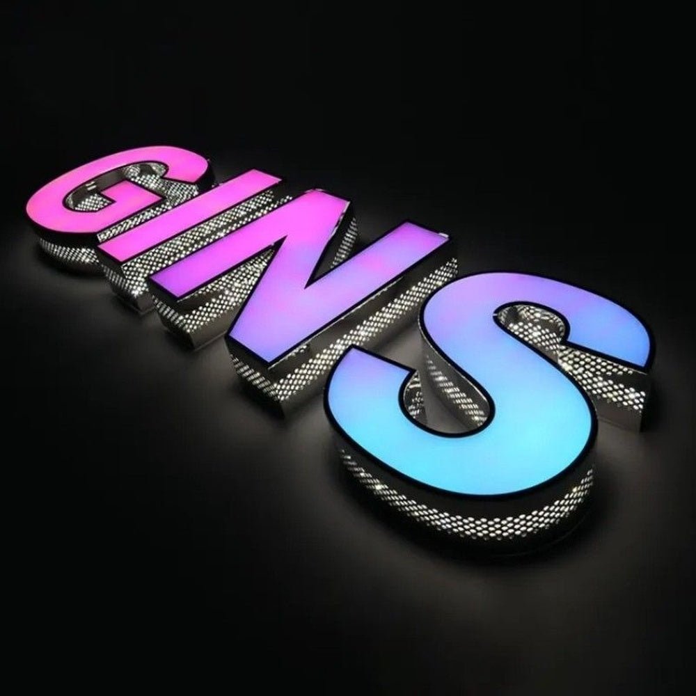 Gins 3D Frontlit And Backlit Channel Letter Led Light Sign - Shineneon