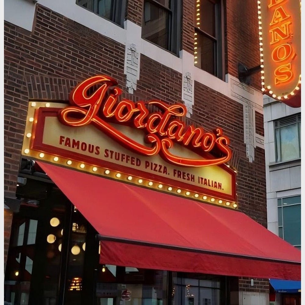 Giordanos 3D Frontlit And Backlit Channel Letter Led Light Sign - Shineneon