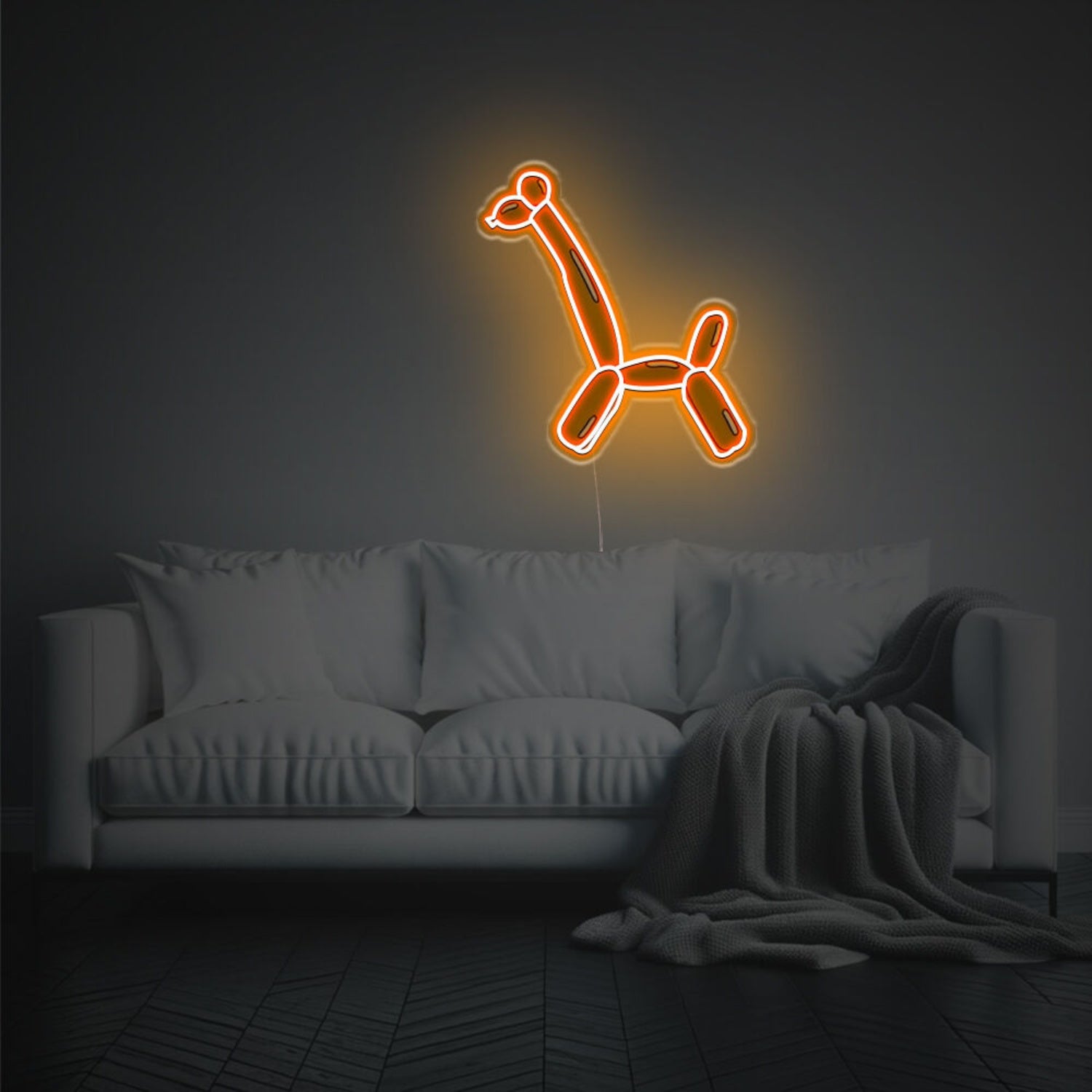 Giraffe-Shaped Balloon Led Neon Acrylic Artwork | Shineneon