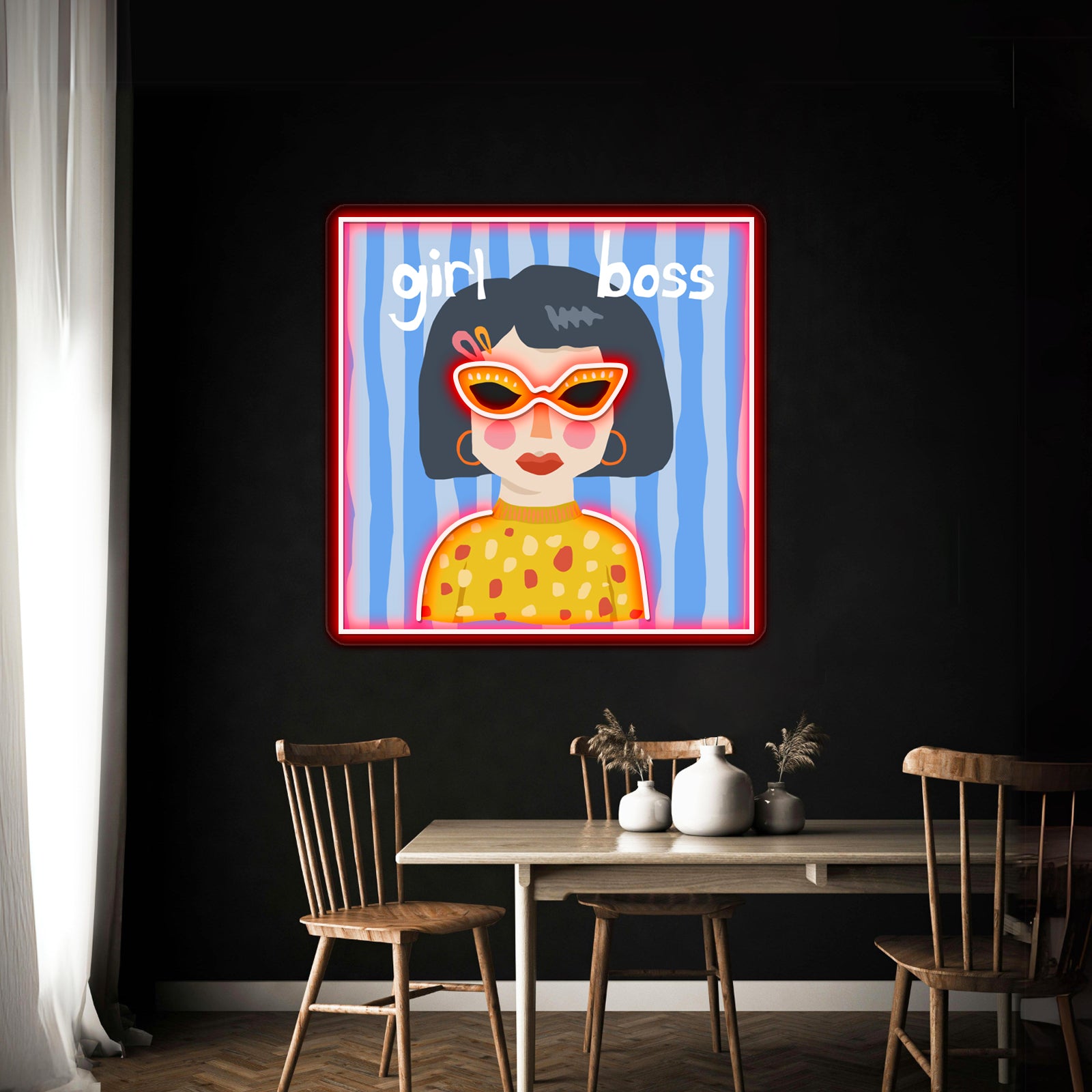 Girl Boss Art Wall Artwork Neon Signs | Shineneon