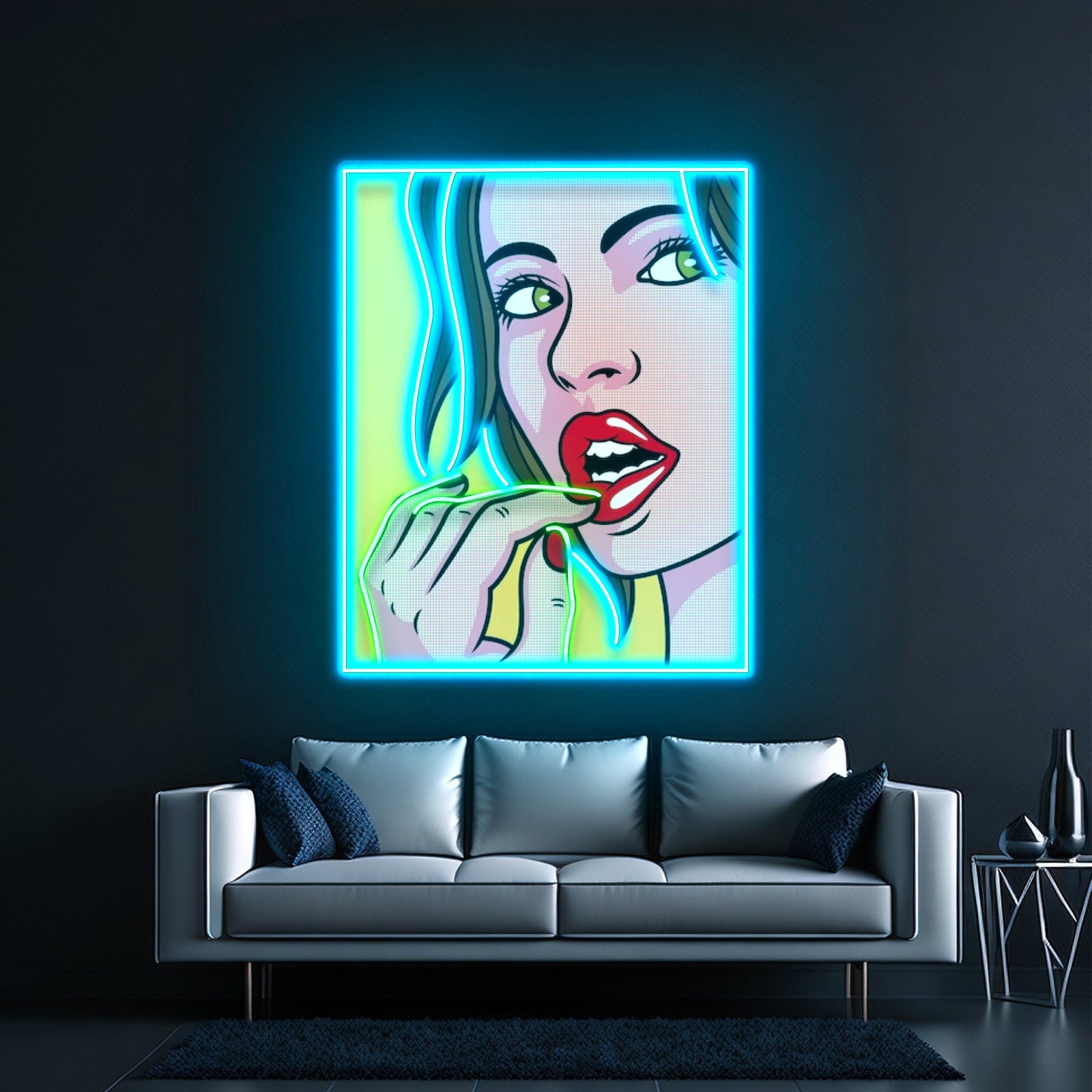 Girl Facial Expression Led Neon Sign Light Custom Led Signs - Shineneon