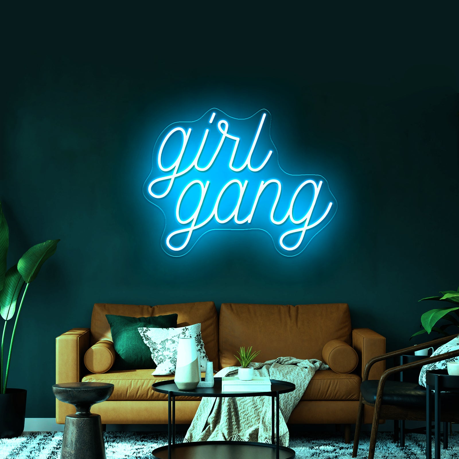 Girl Gang Cheap Led Neon Signs - Size and dimension reference