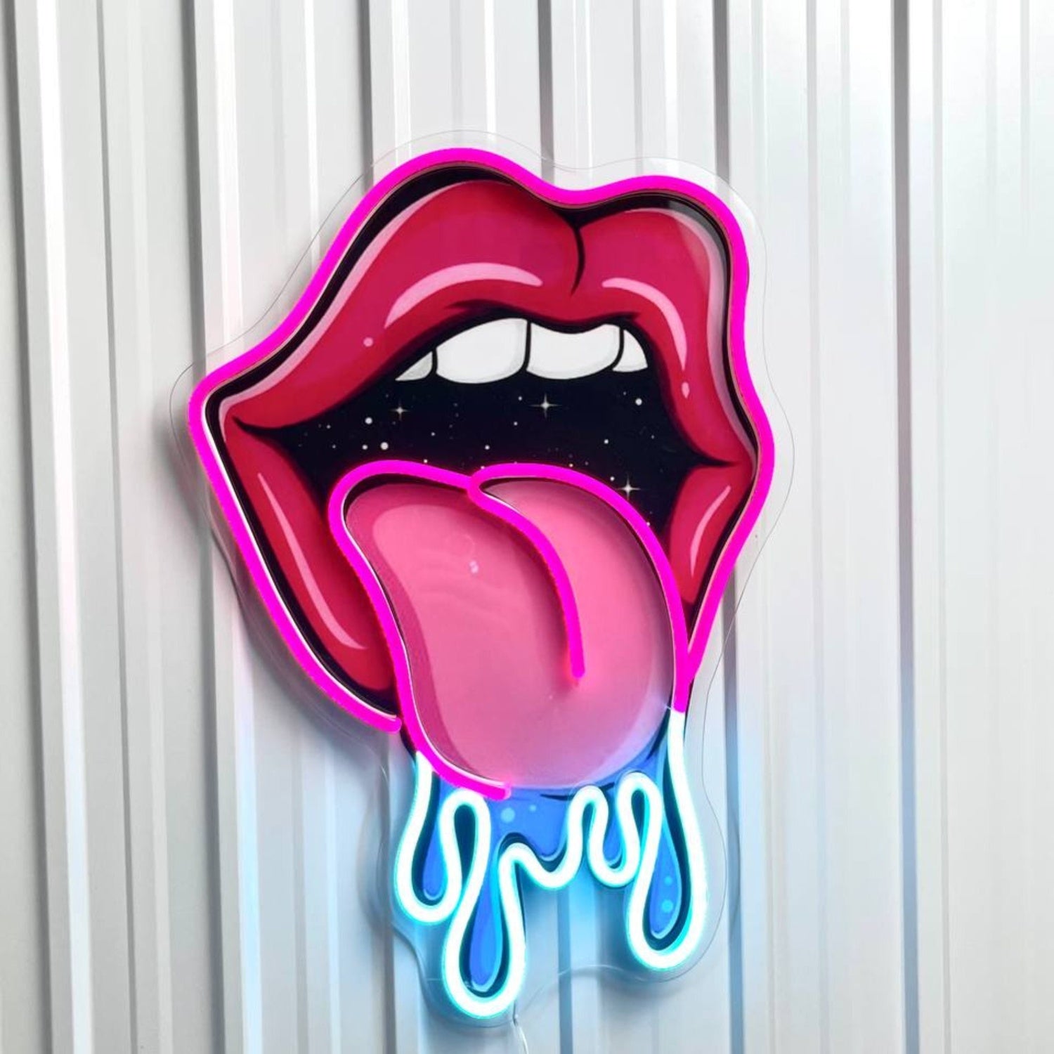 Girl Lips Decal Printed Led Neon Sign | Shineneon