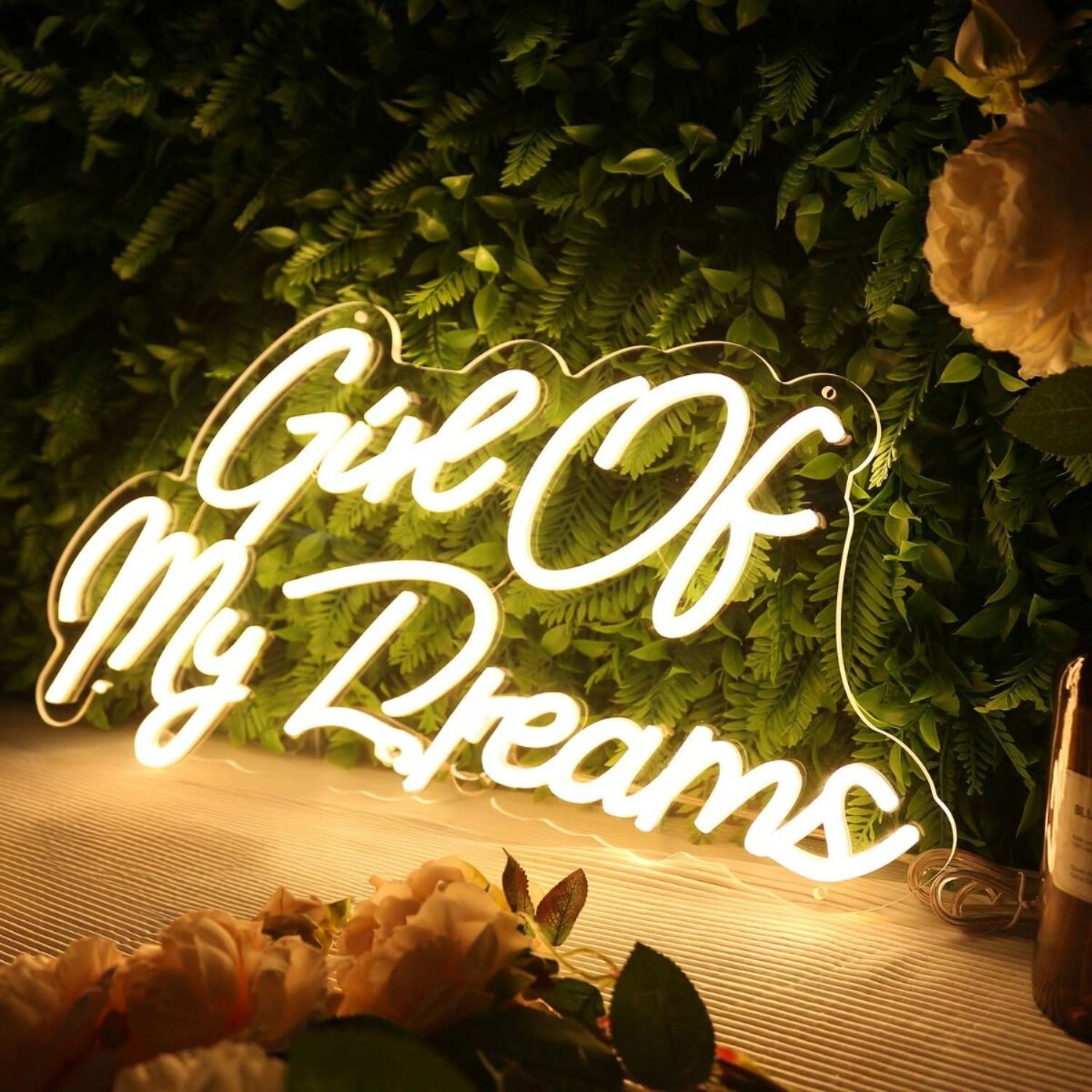 Girl Of My Dreams Yellow Led Neon Sign - Shineneon