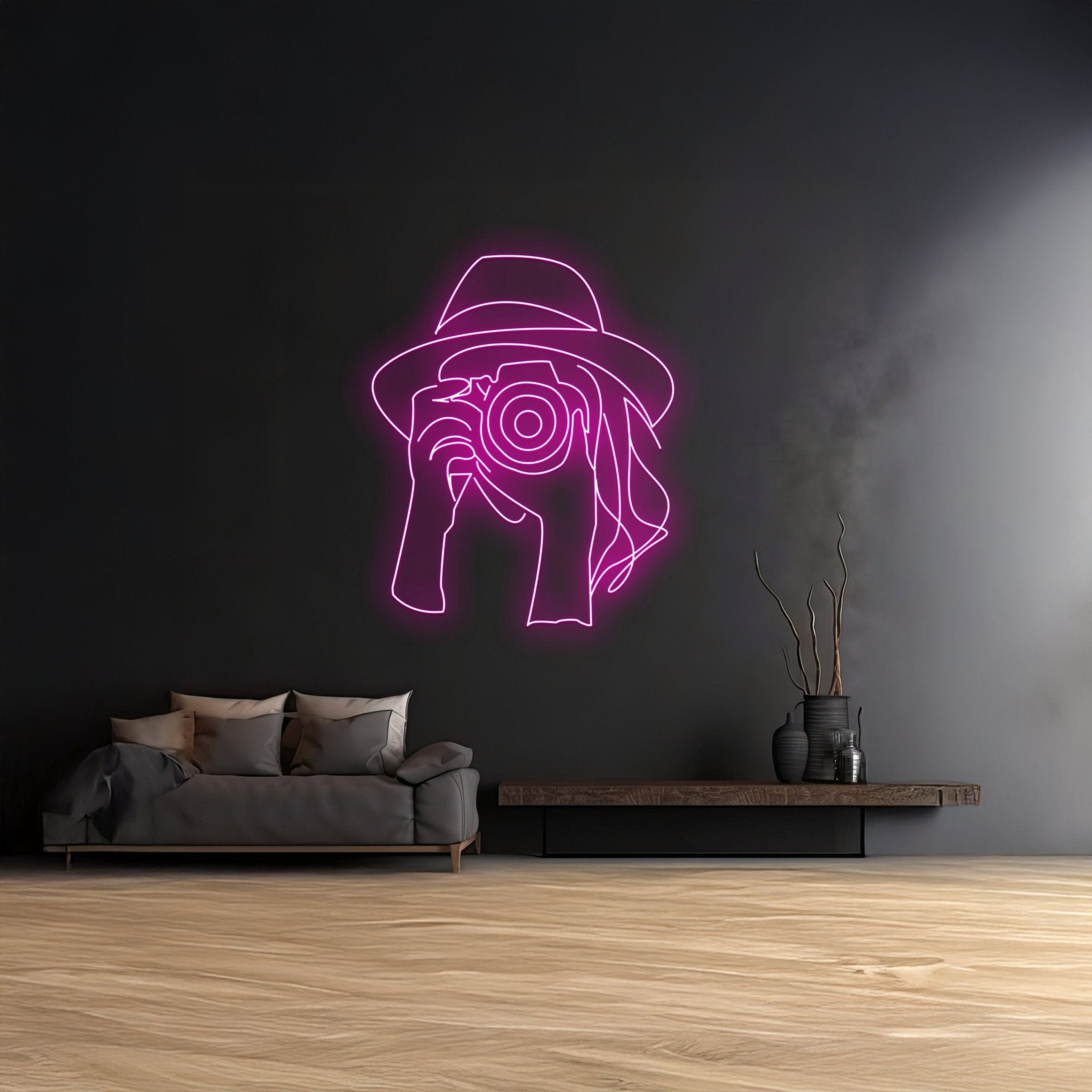 Girl Photographer Neon Sign - Shineneon