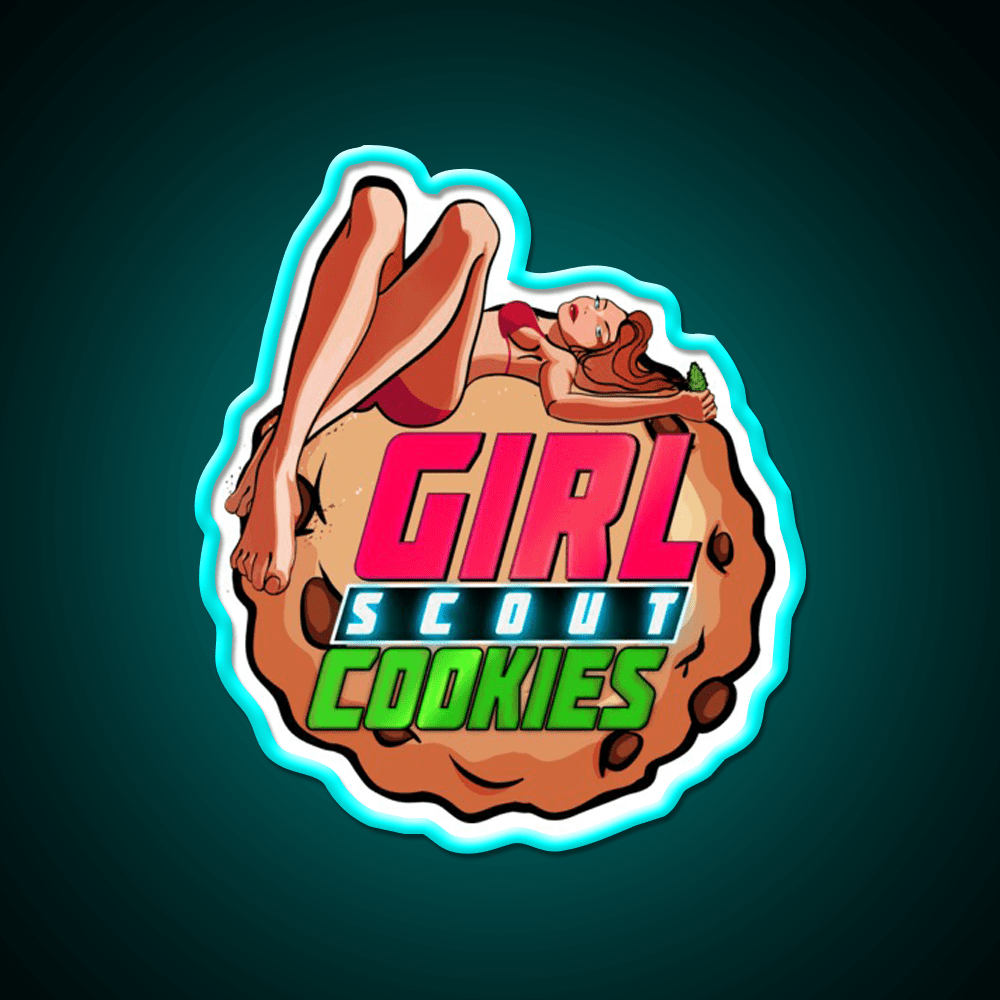 Girl Scout Cookies Original Weed Strain Green Leaf Led Neon Sign Rgb Color - Shineneon