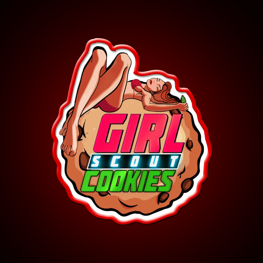 Girl Scout Cookies Original Weed Strain Green Leaf Led Neon Sign Rgb Color - Shineneon