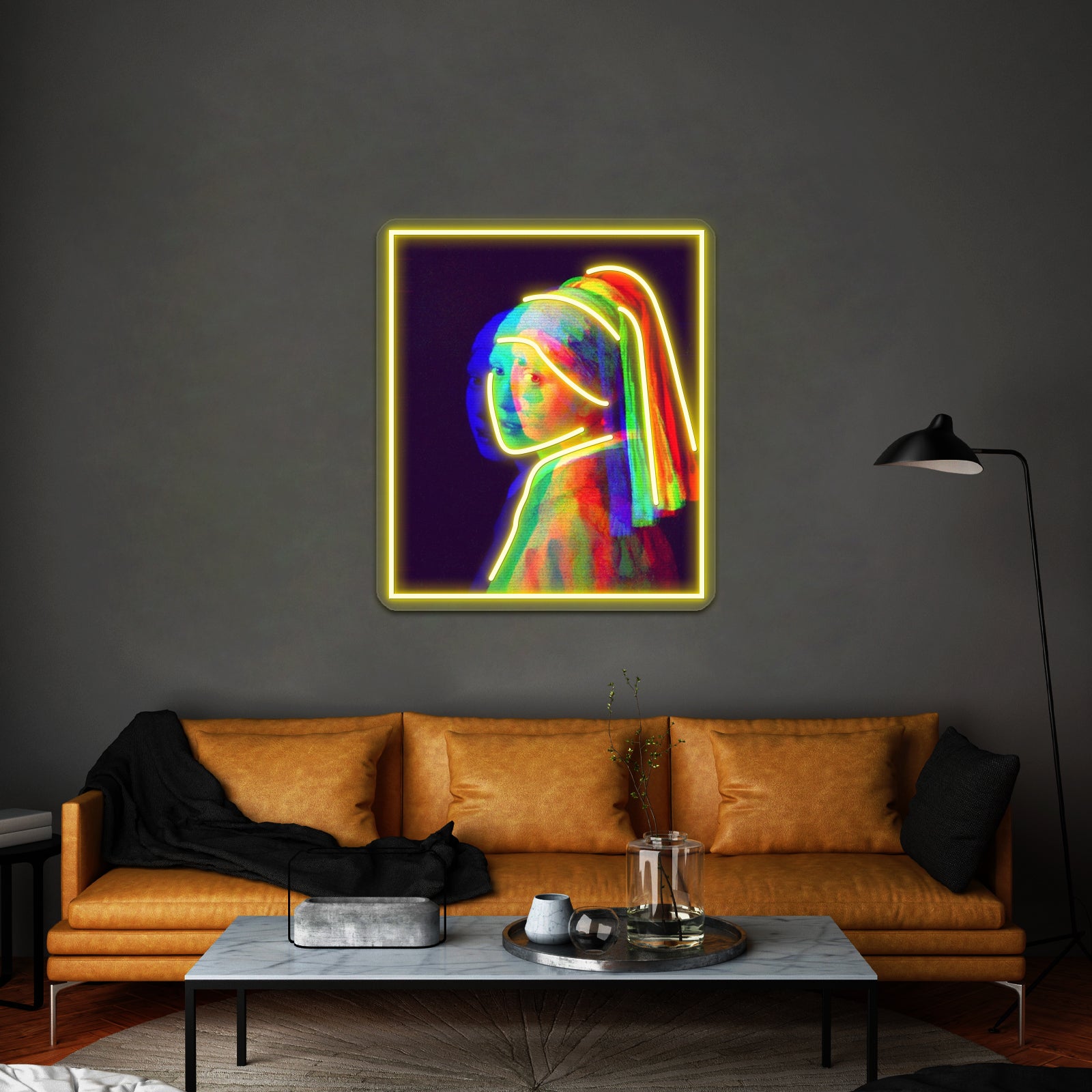 Girl With A Pearl Earring Artwork Neon Led Signs - LED neon sign view 7