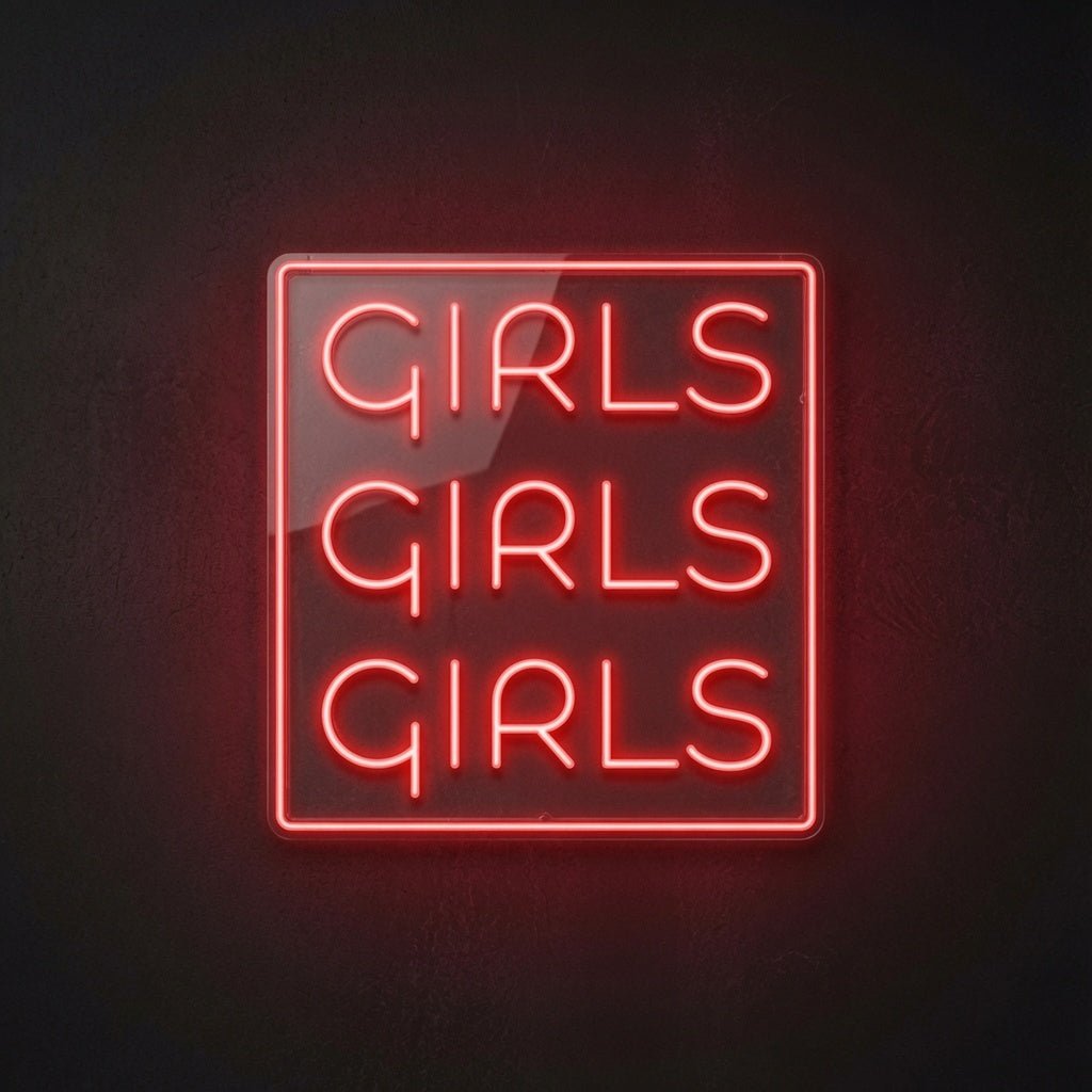 Girls Girls Girls LED Neon Sign Wall Decor - Shineneon