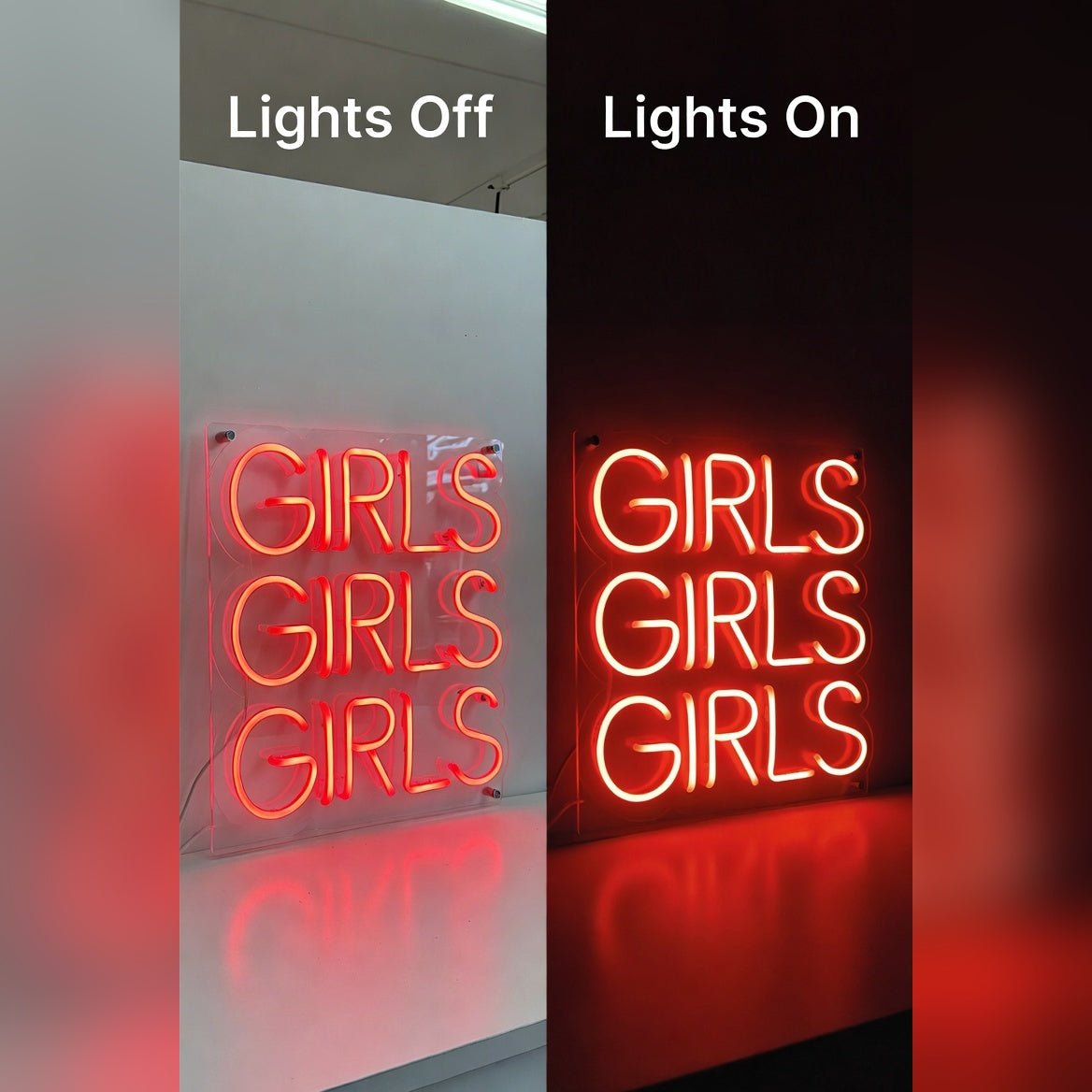 Girls Girls Girls LED Neon Sign Wall Decor - Shineneon
