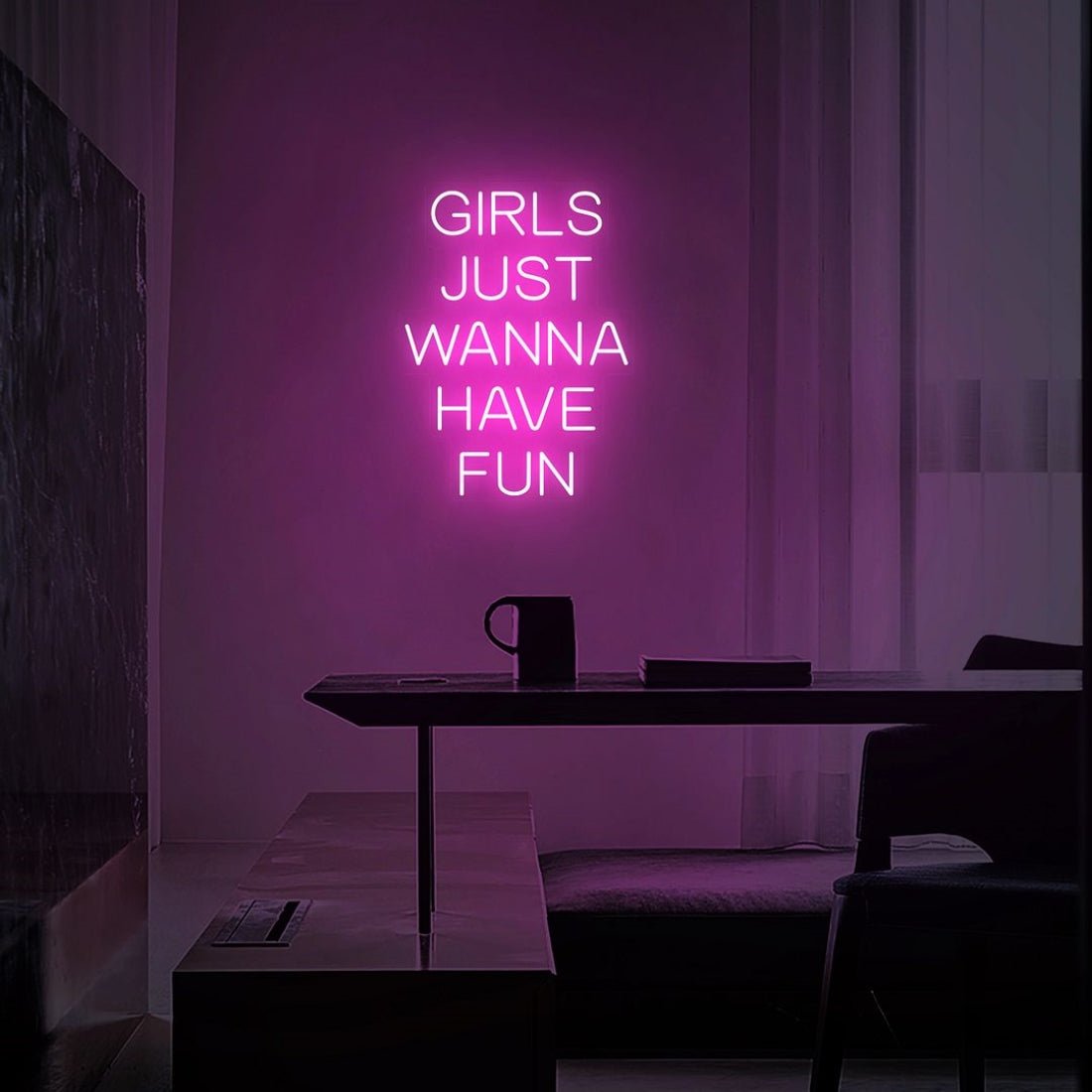 Girls Just Wanna Have Fun Led Sign Business Neon Sign - Shineneon