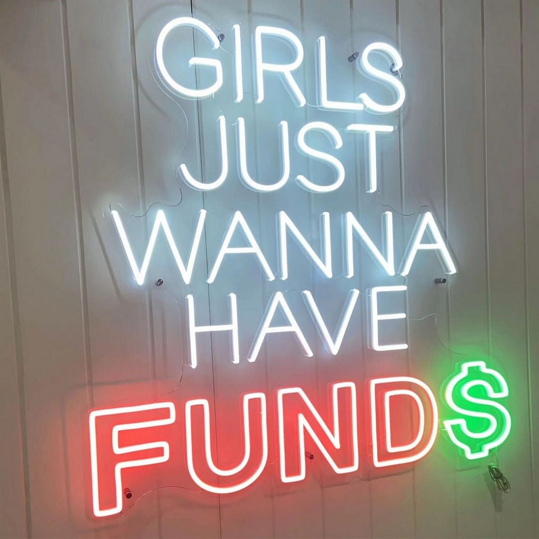 Girls Just Wanna Have Funds Led Sign Business Neon Sign - Shineneon