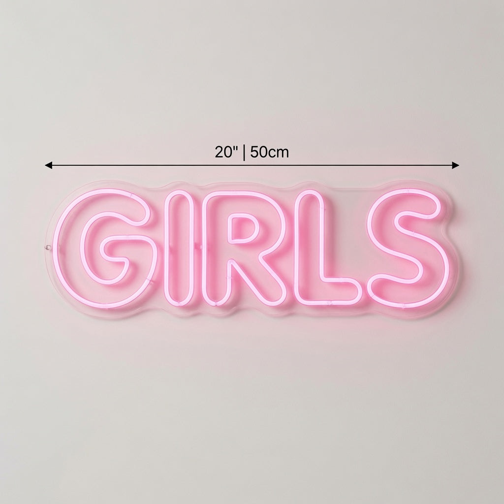 Girls LED Neon Sign - 04 Size Image