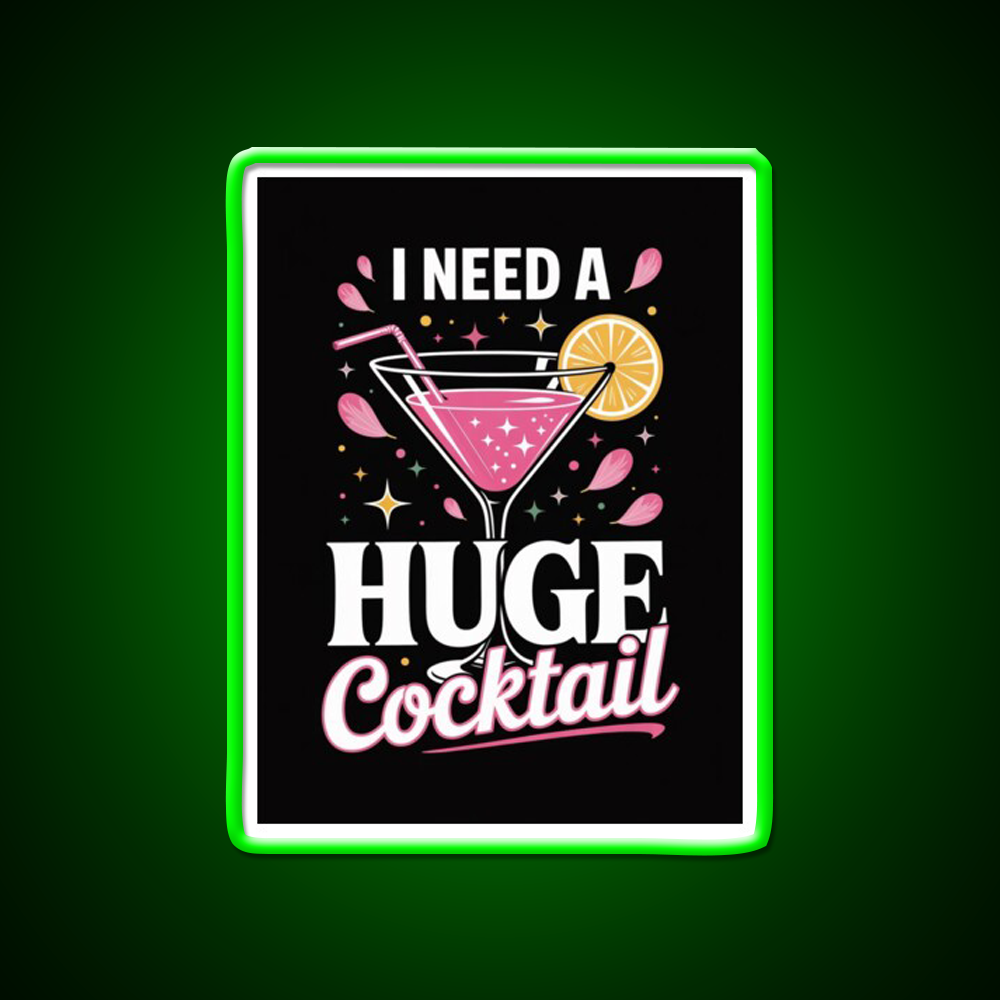 Girls Night Out Cocktail Design Funny Man Cave Bar Led Neon Sign Rgb Color