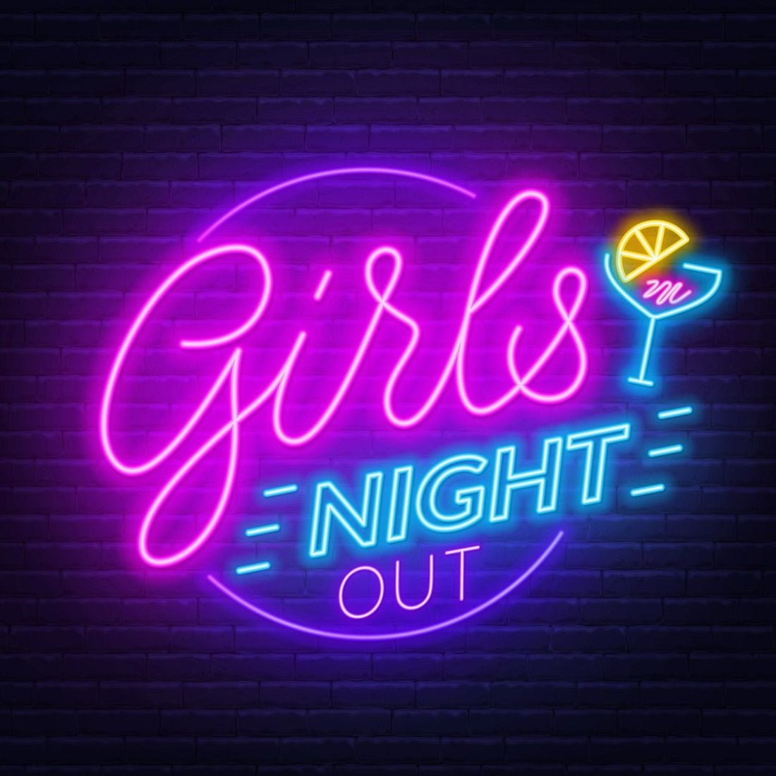Girls Night Out Cocktail Led Sign Business Neon Sign - Shineneon