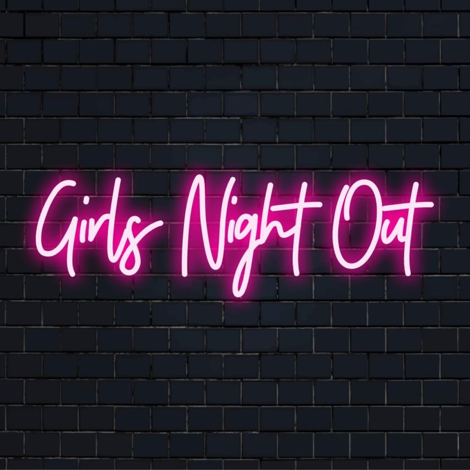 Girls Night Out I Love You Skull Heart Led Neon Sign For Home Decor | Shineneon