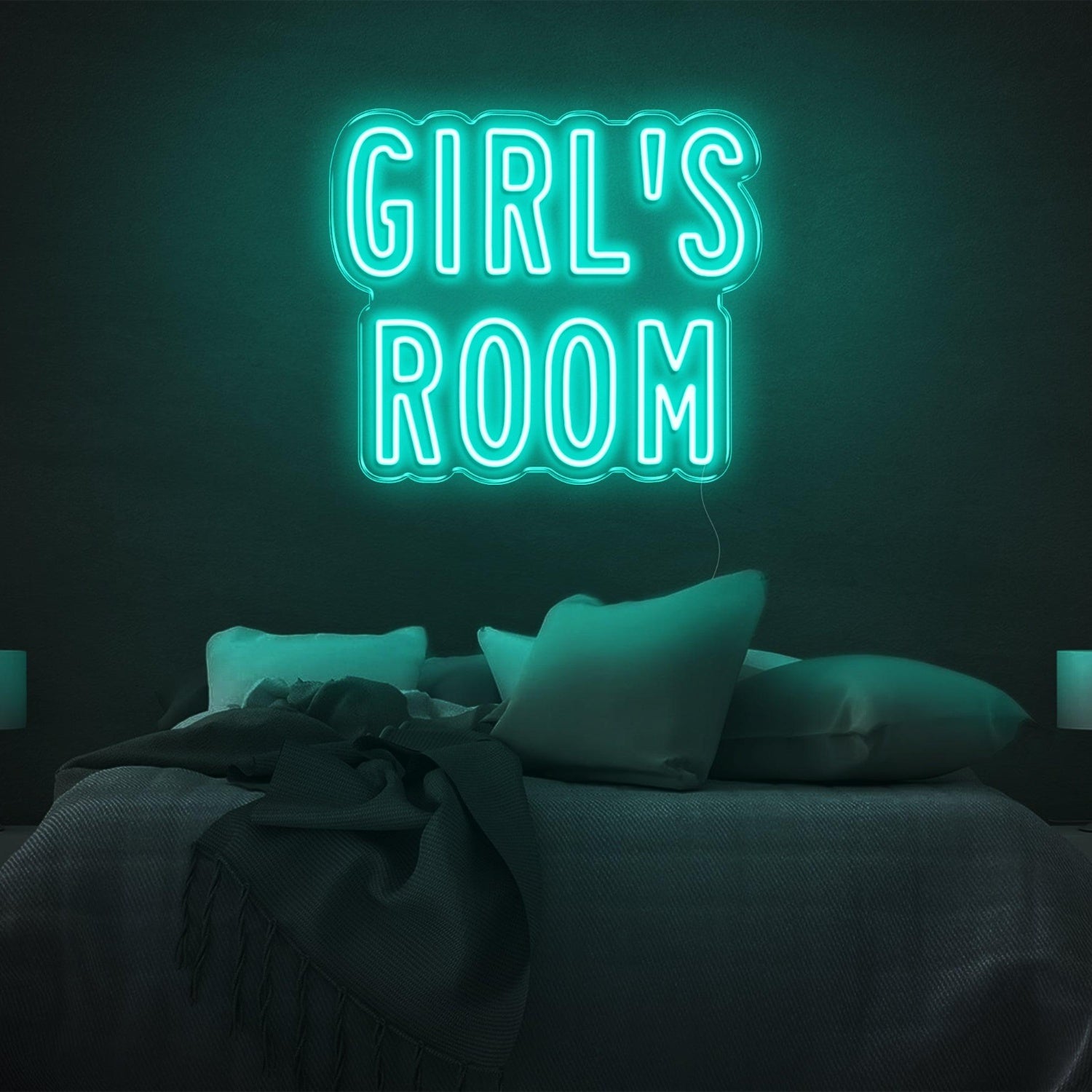 Girls Room Light Blue Led Neon Sign For Bedroom Decor | Shineneon