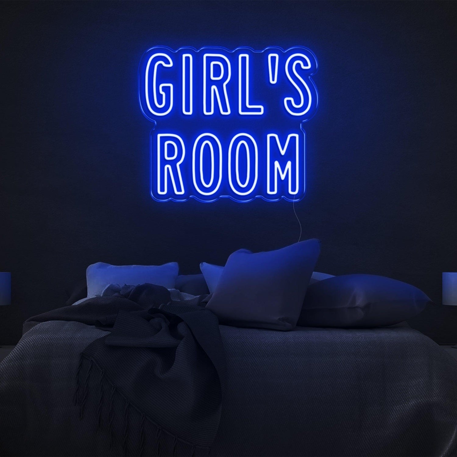 Girls Room Light Blue Led Neon Sign For Bedroom Decor | Shineneon