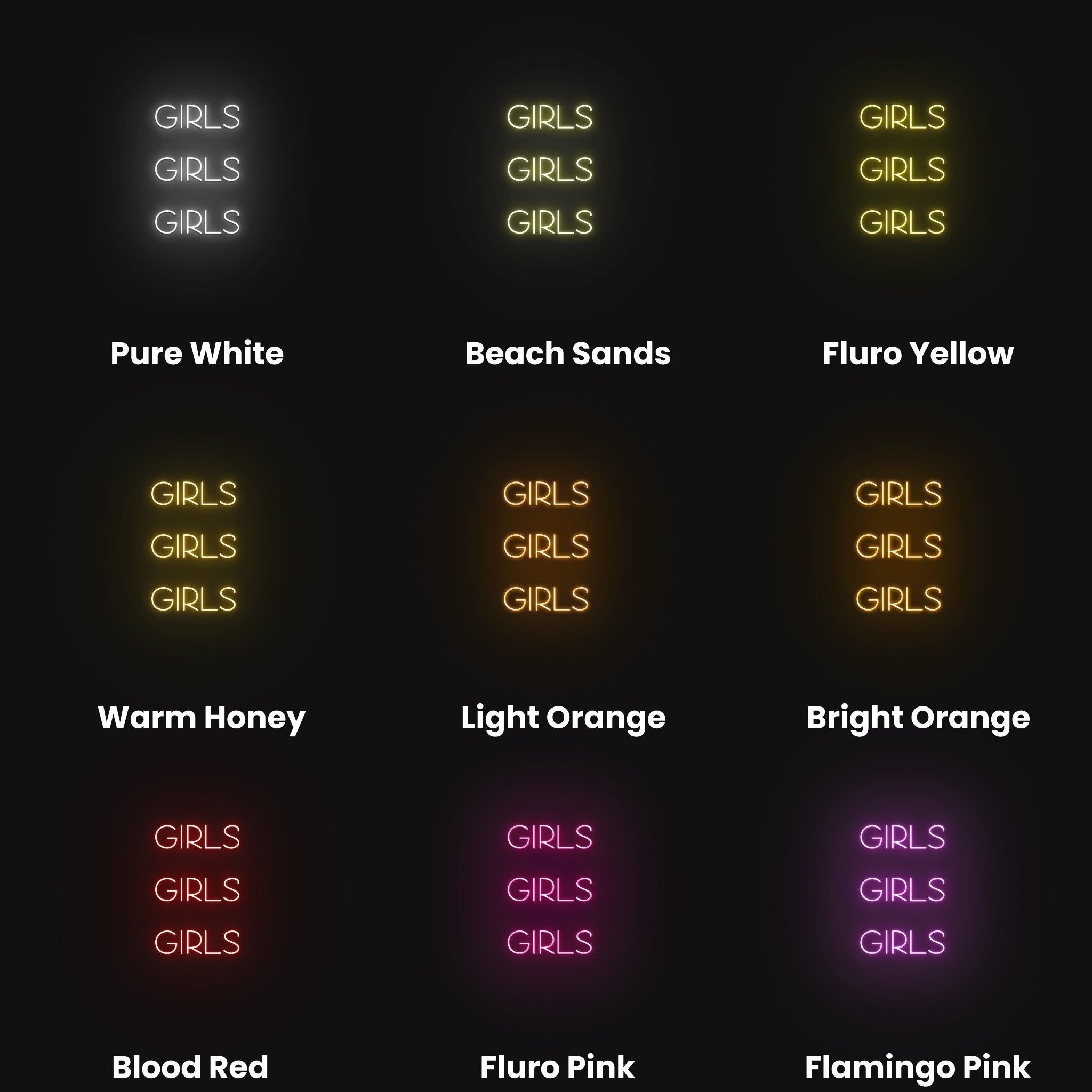 Girls, Girls, Girls Led Neon Sign | Shineneon