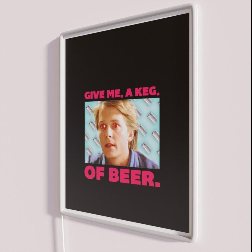 Give Me A Keg Of Beer Rgb Led Neon Sign - Shineneon