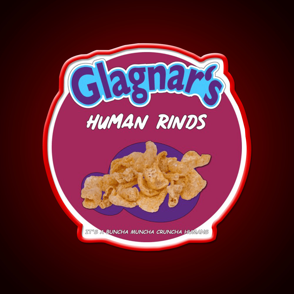 Glagnars Human Rinds Snack Food Led Neon Sign Rgb Color - Shineneon