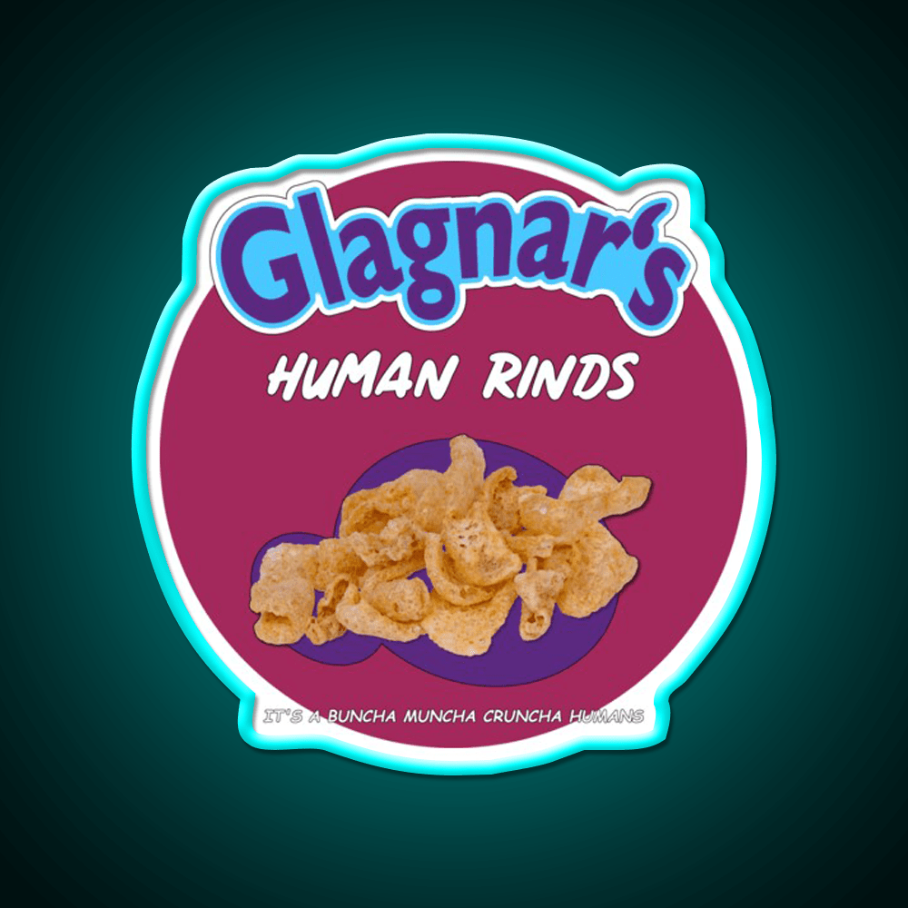 Glagnars Human Rinds Snack Food Led Neon Sign Rgb Color - Shineneon