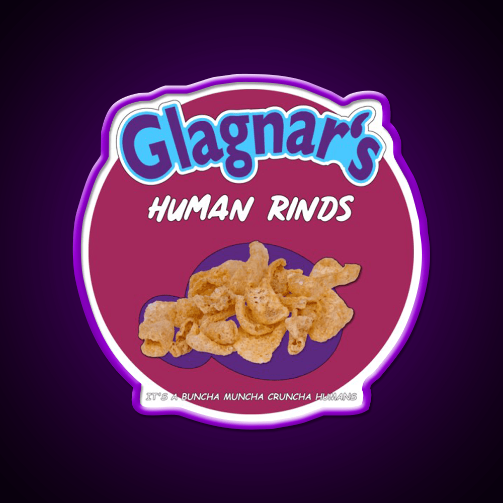 Glagnars Human Rinds Snack Food Led Neon Sign Rgb Color - Shineneon