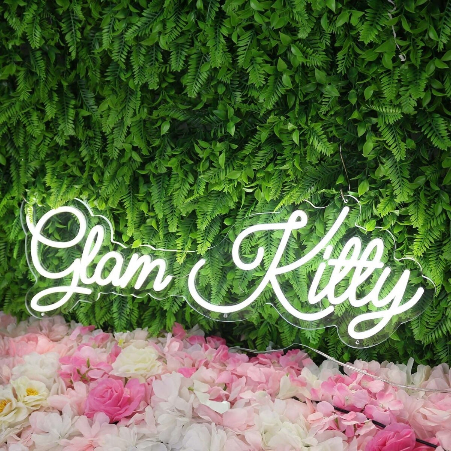 Glam Kitty White Led Neon Sign - Shineneon