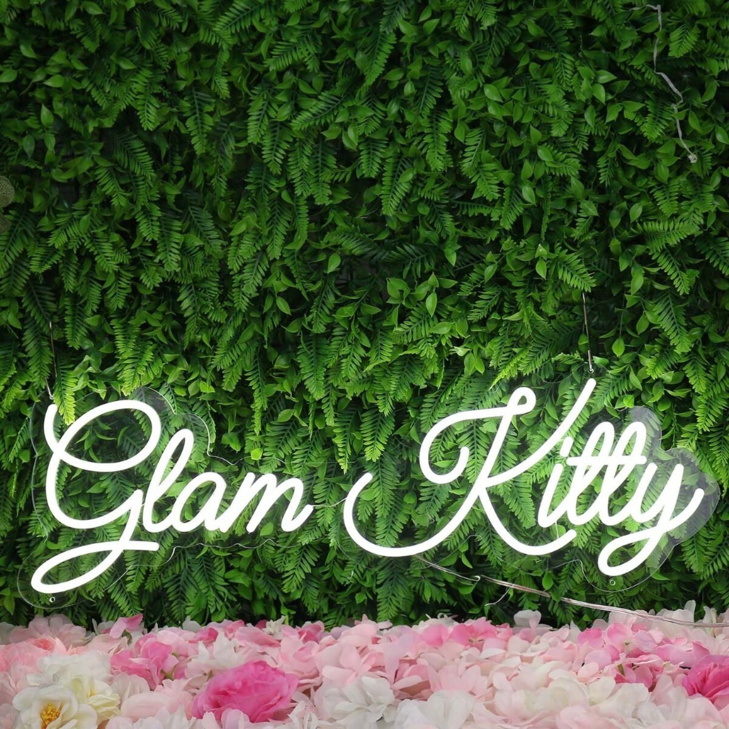 Glam Kitty White Led Neon Sign - Shineneon