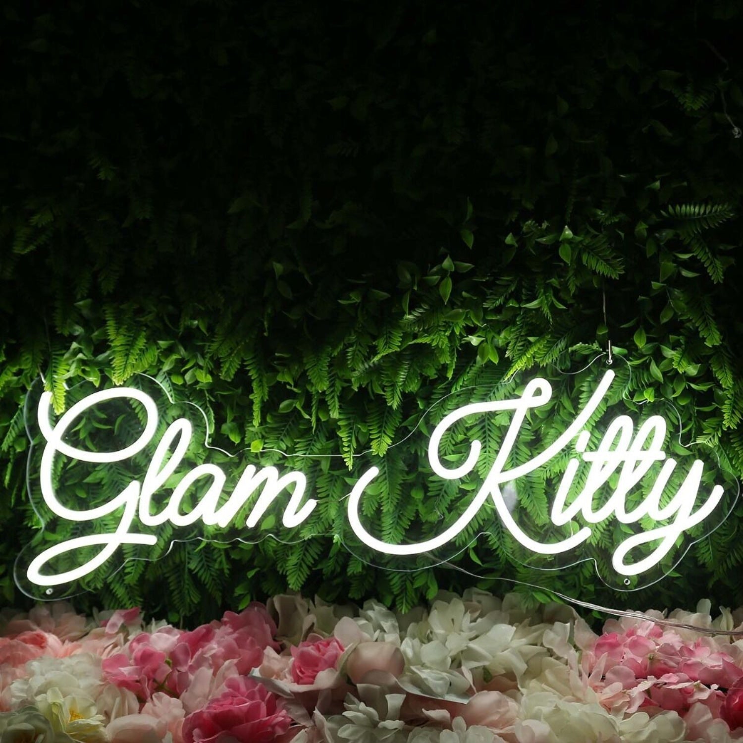 Glam Kitty White Led Neon Sign - Shineneon