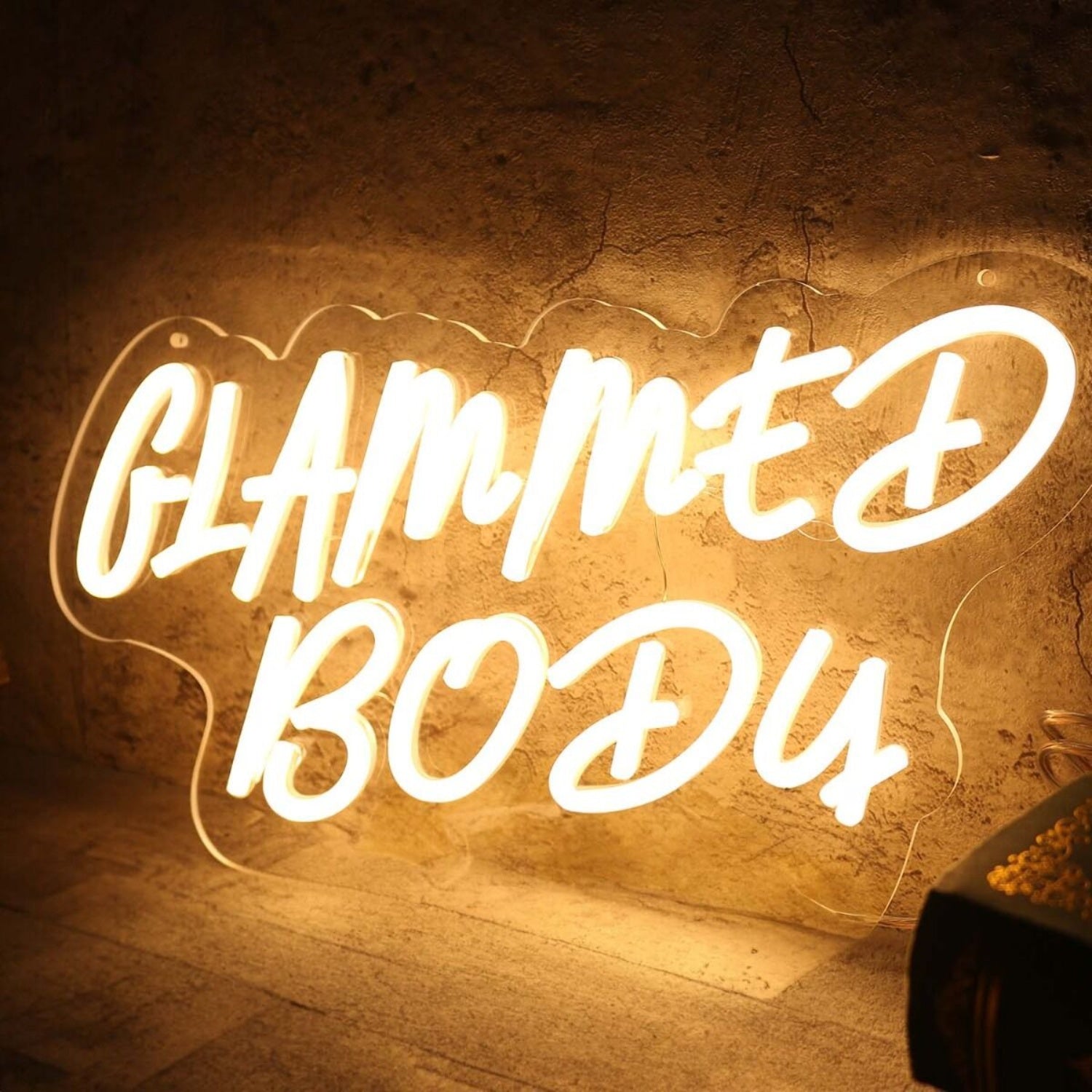 Glammed Body Yellow Led Neon Sign - Shineneon
