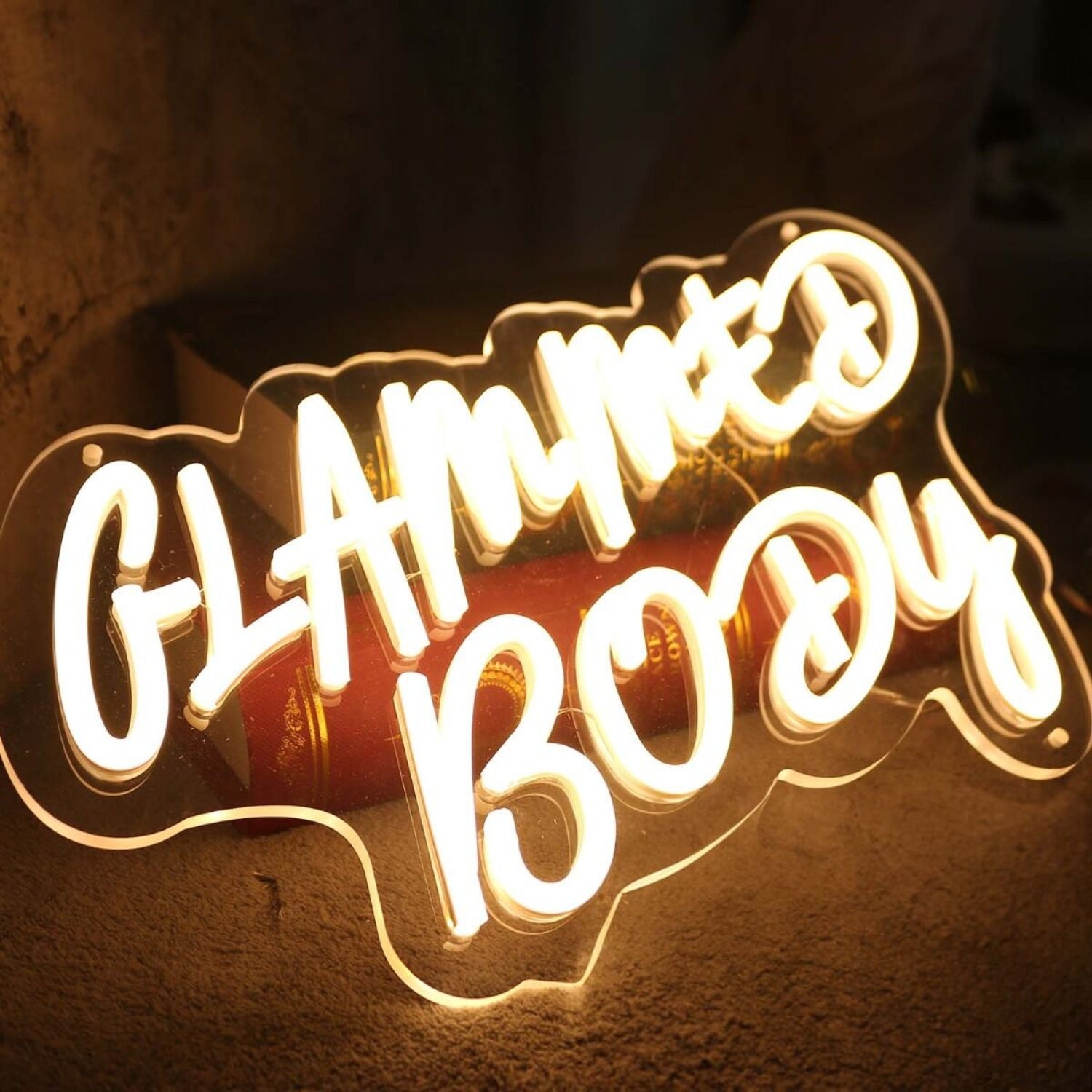 Glammed Body Yellow Led Neon Sign - Shineneon