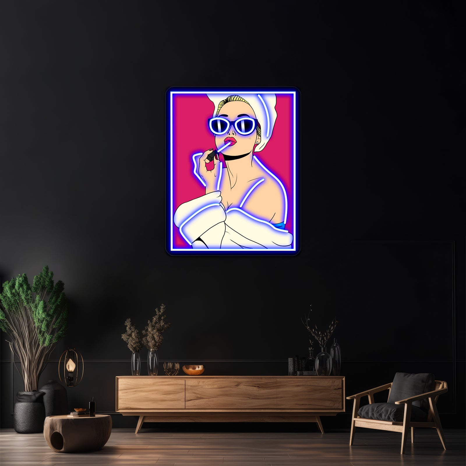 Glamorous Blonde Artwork Neon Led Signs | Shineneon