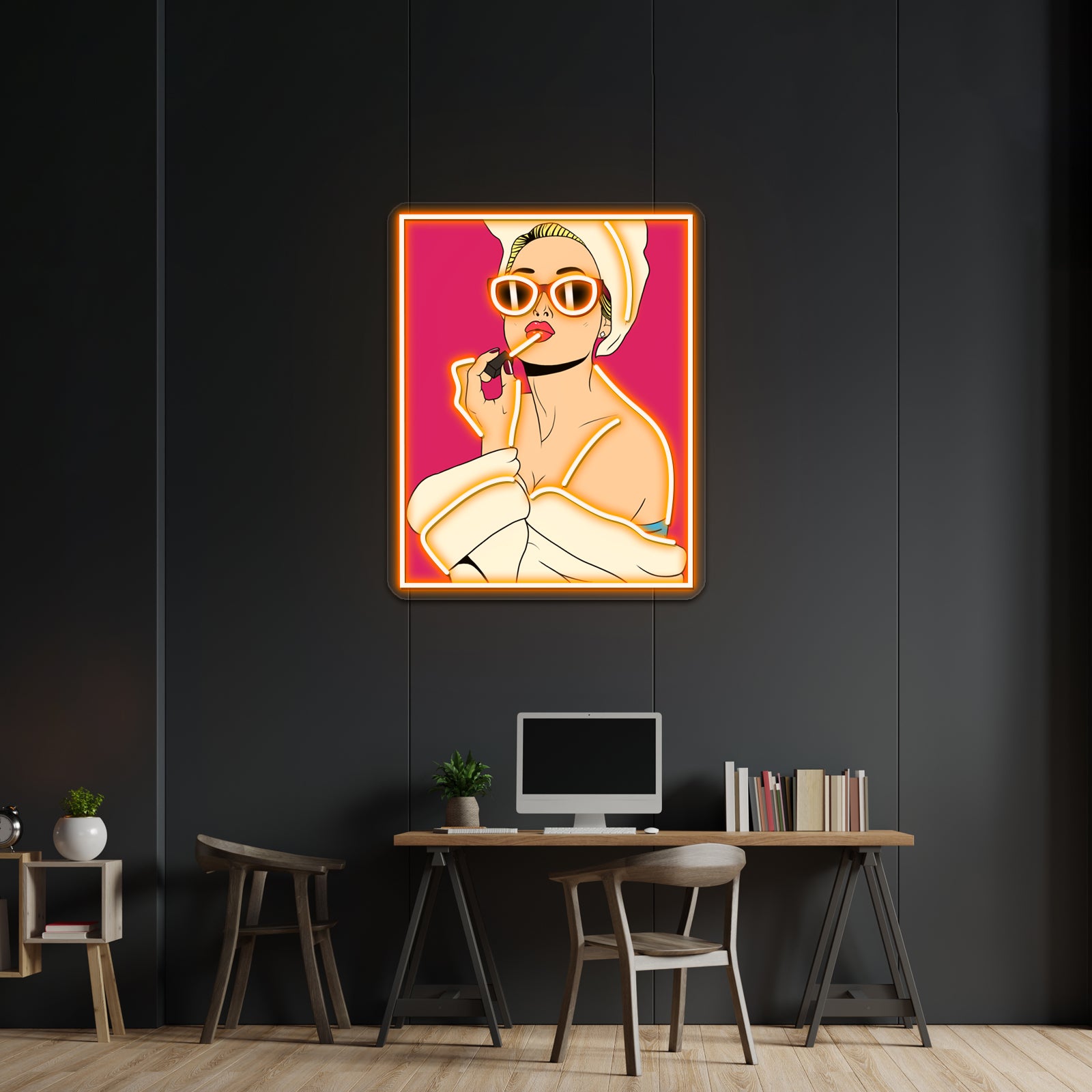 Glamorous Blonde Artwork Neon Led Signs | Shineneon