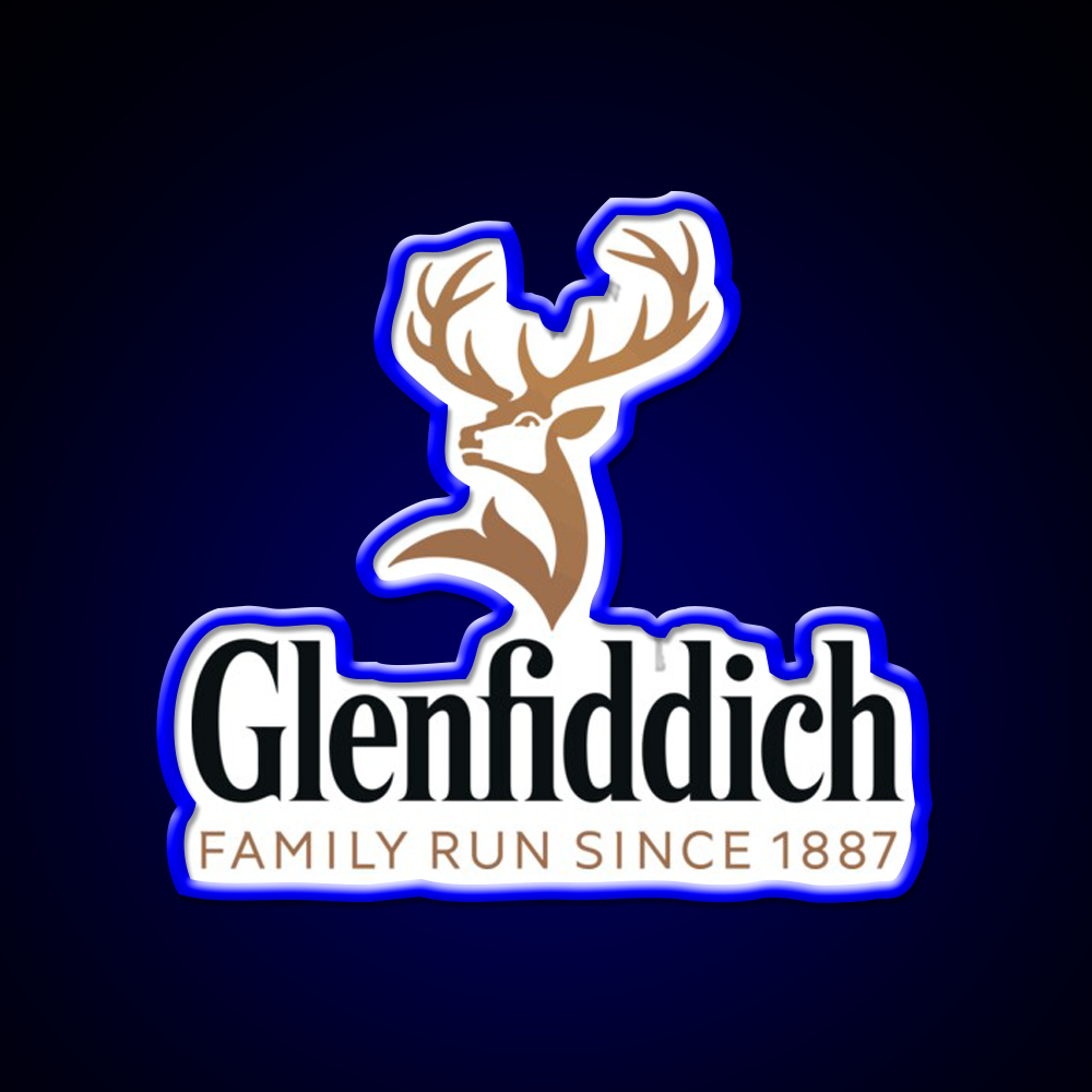 Glenfiddich Distillery Whiskey Drink Bar Led Neon Sign Rgb Color