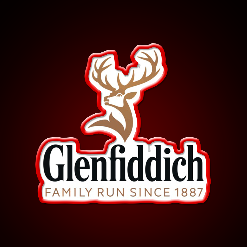 Glenfiddich Distillery Whiskey Drink Bar Led Neon Sign Rgb Color