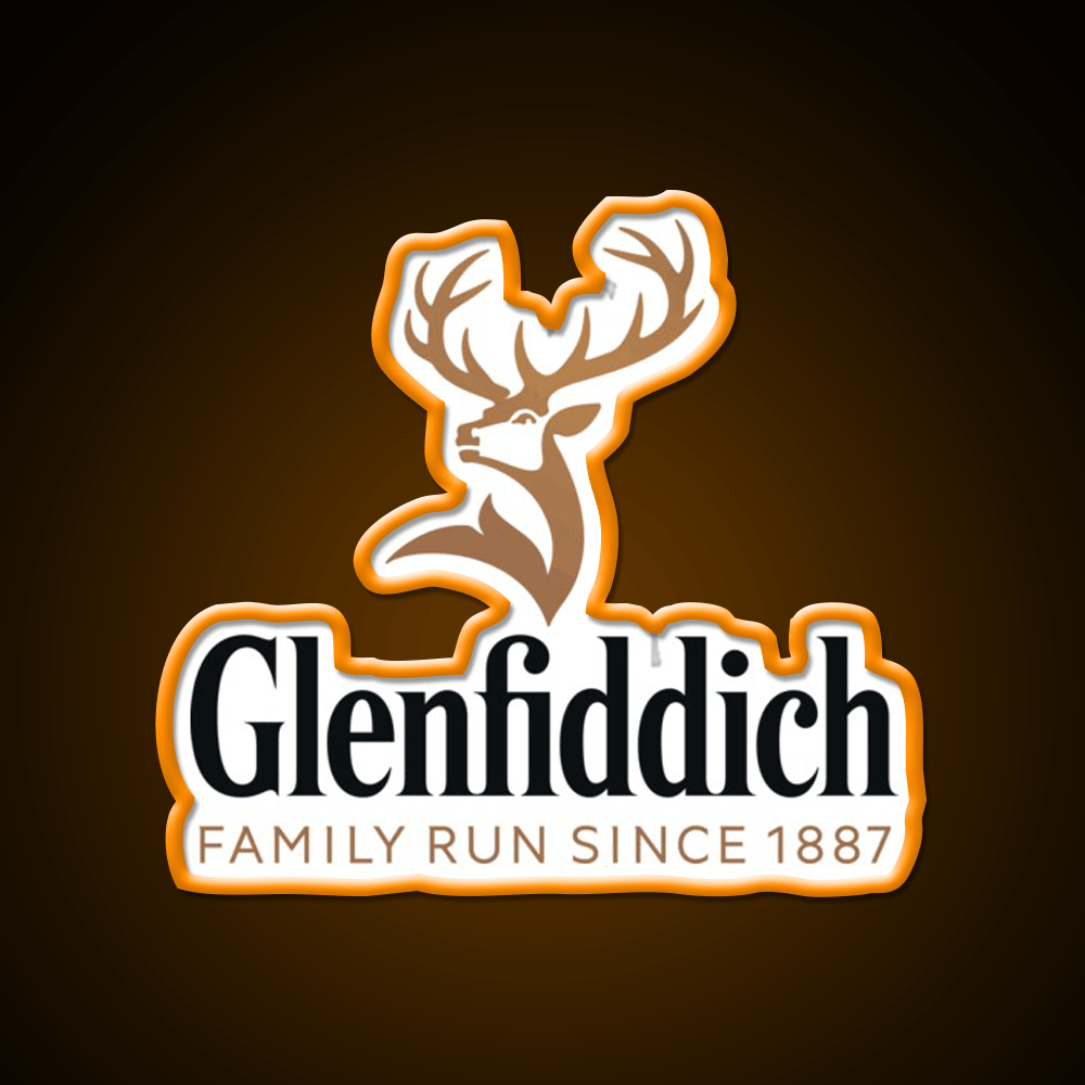 Glenfiddich Distillery Whiskey Drink Bar Led Neon Sign Rgb Color - Shineneon