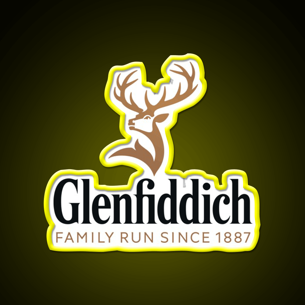 Glenfiddich Distillery Whiskey Drink Bar Led Neon Sign Rgb Color - Shineneon