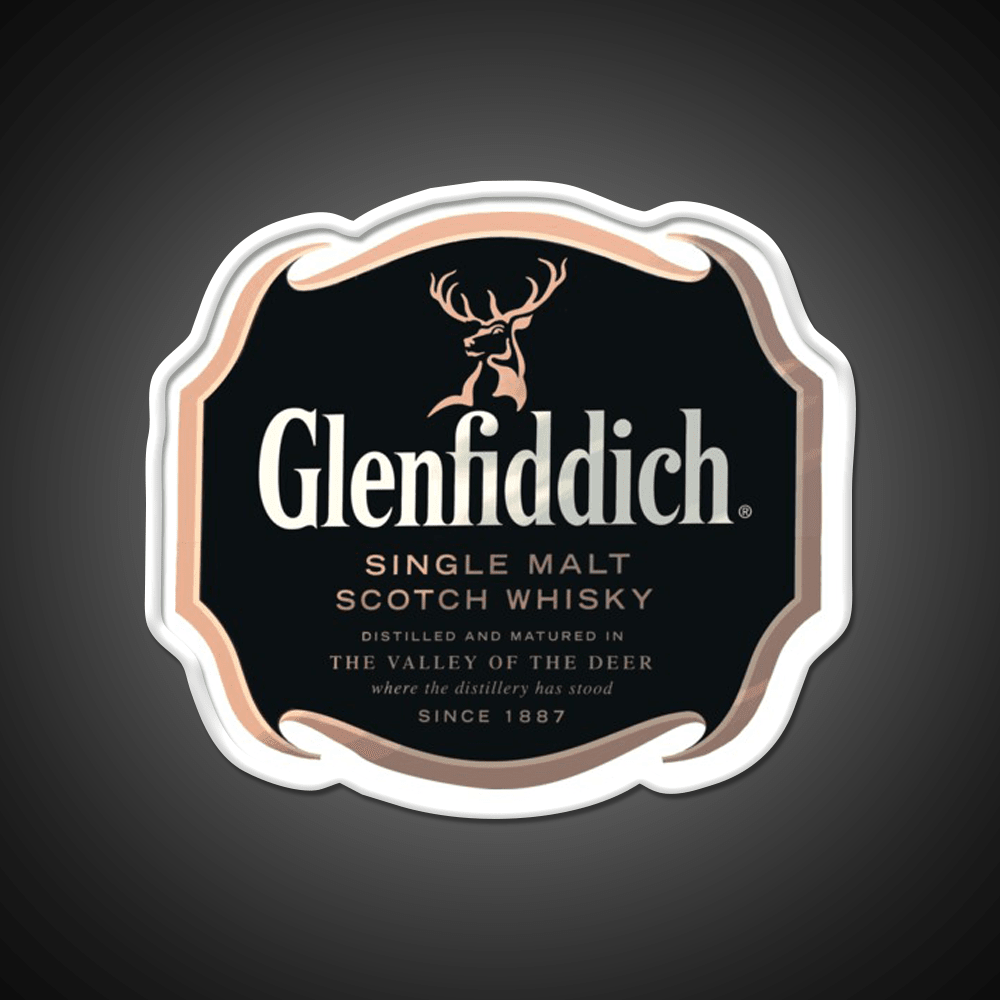 Glenfiddich Distillery Whiskey Drink Bar Led Neon Sign Wall Art Rgb Color - Shineneon