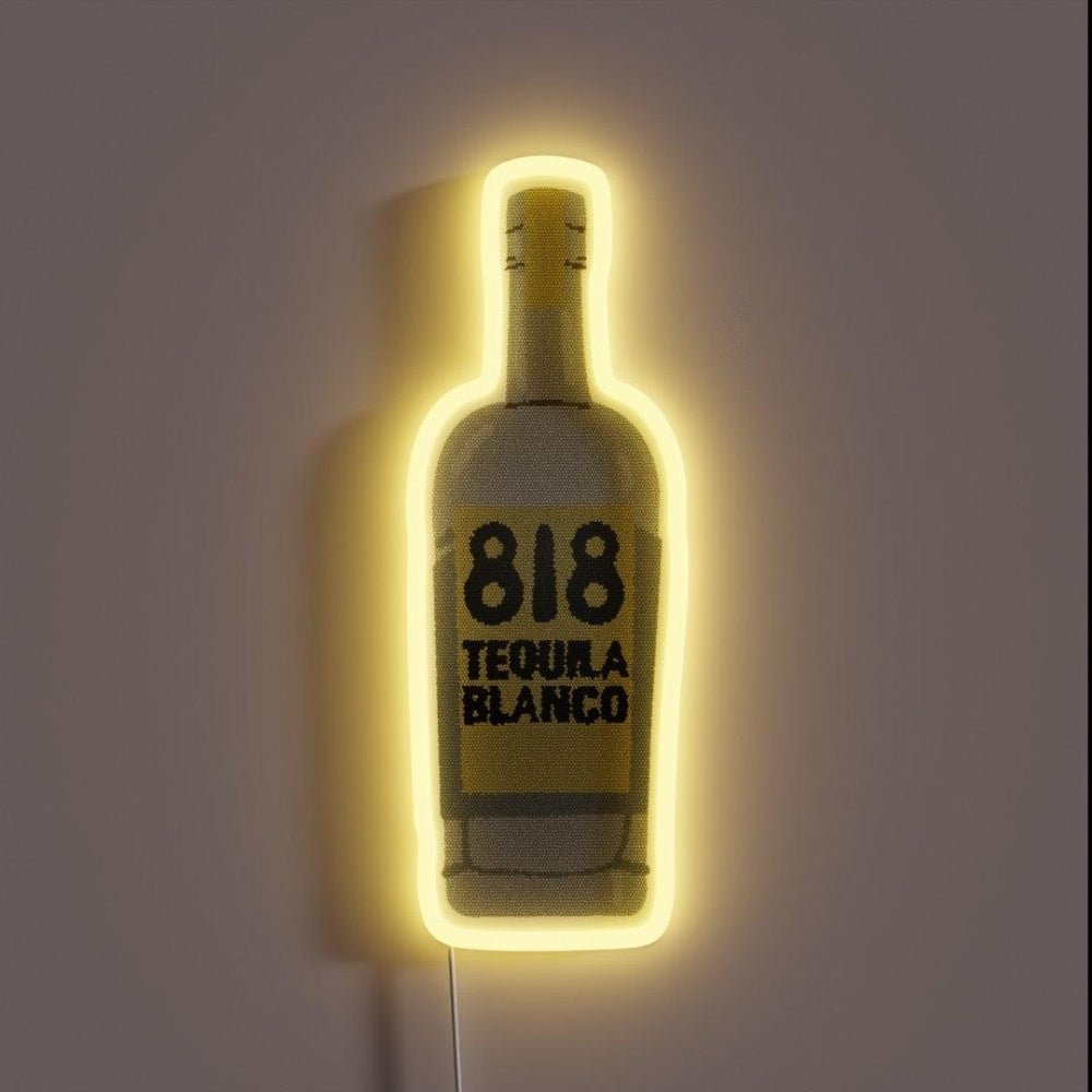 Glitter 818 Tequila Bottle Rgb Led Neon Sign - Shineneon